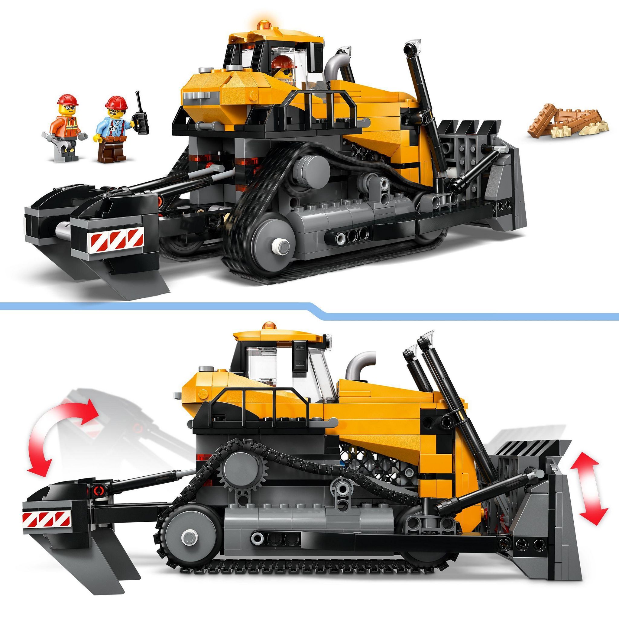 Voir la diapositive 4 : LEGO City 60466 - Le Bulldozer jaune