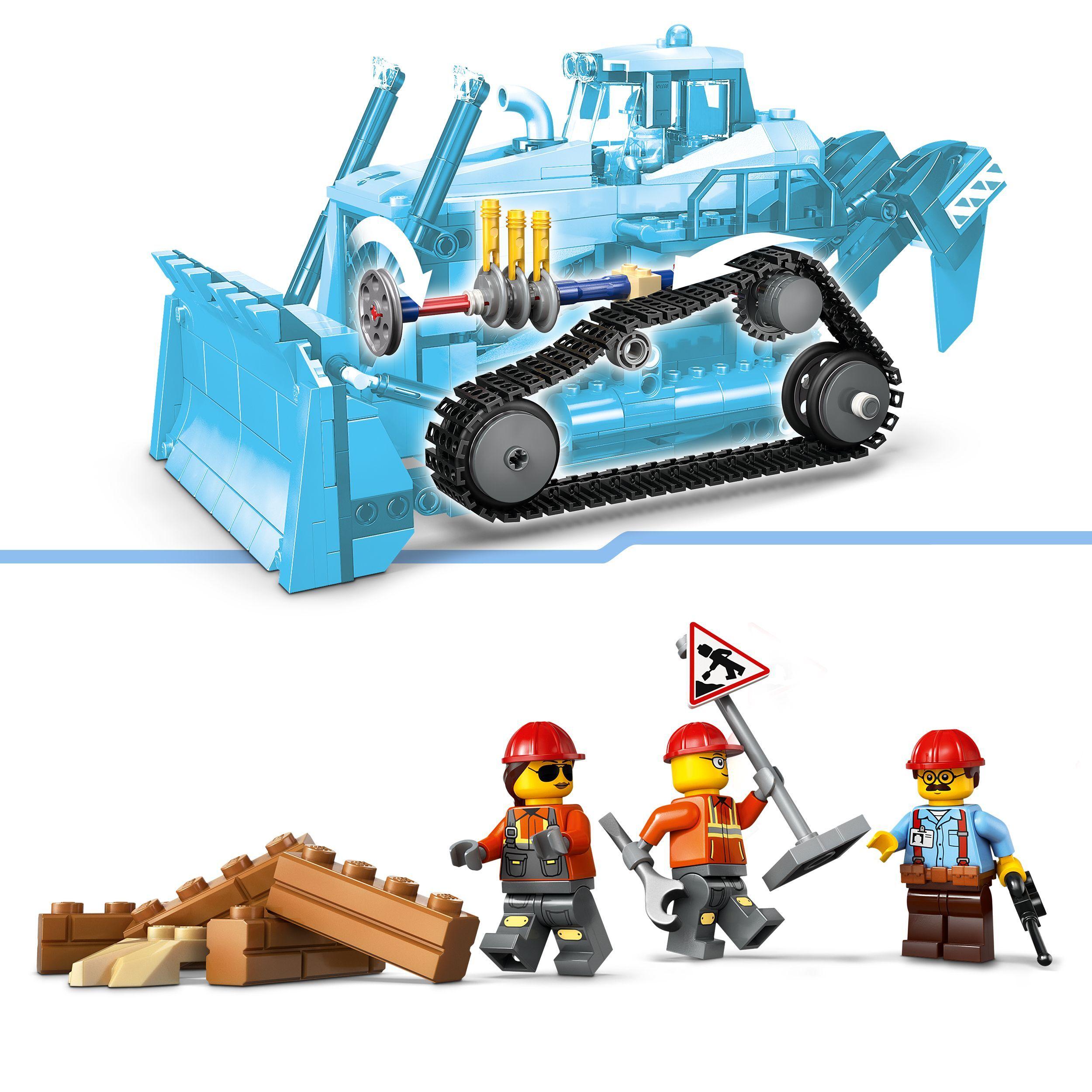 Voir la diapositive 5 : LEGO City 60466 Le Bulldozer Jaune - Jeu de Construction pour Garçon ou Fille dès 8 ans