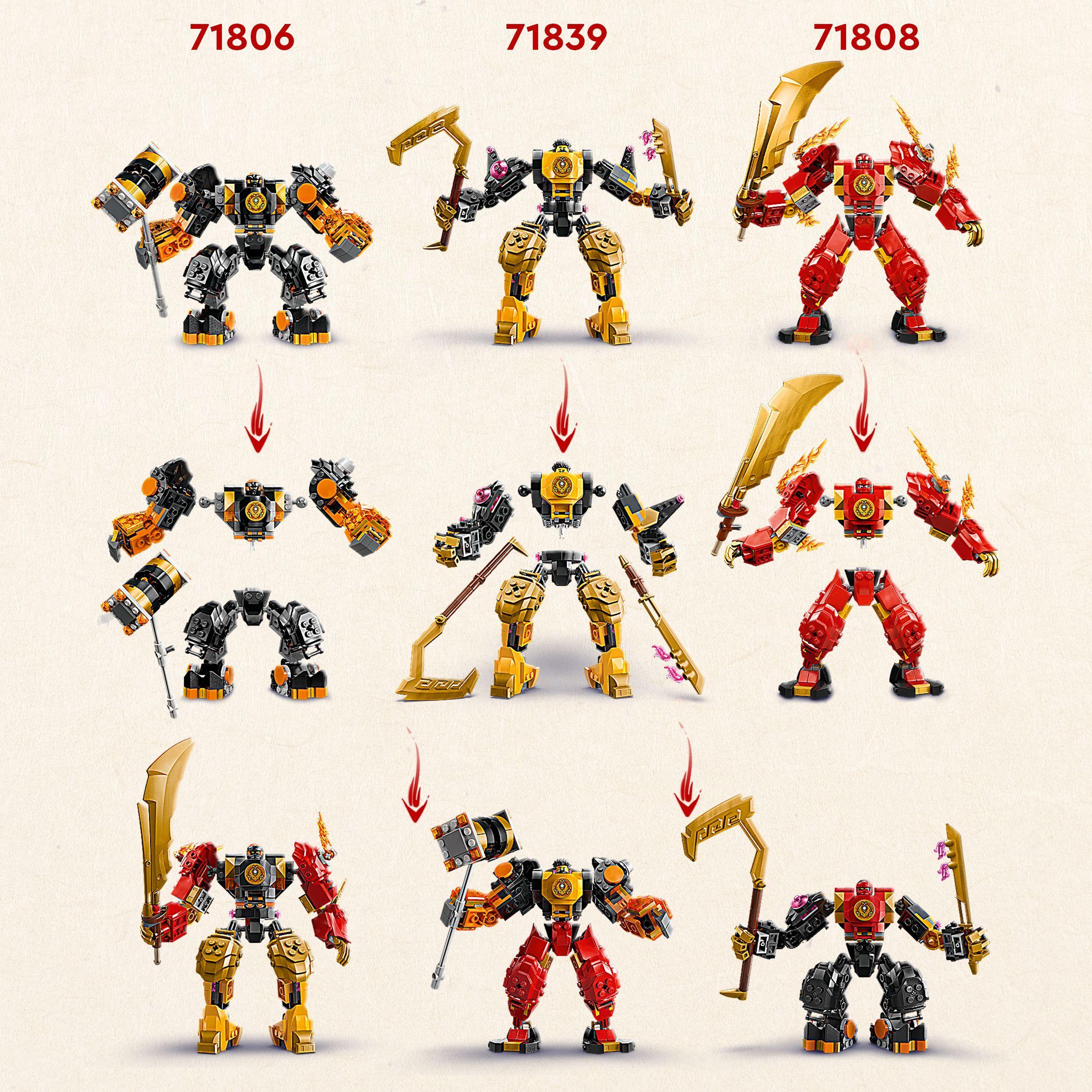 Voir la diapositive 5 : LEGO NINJAGO 71839 Le Robot de Spinjitzu d’Arin - Jouet pour Garçon ou Fille dès 7 ans