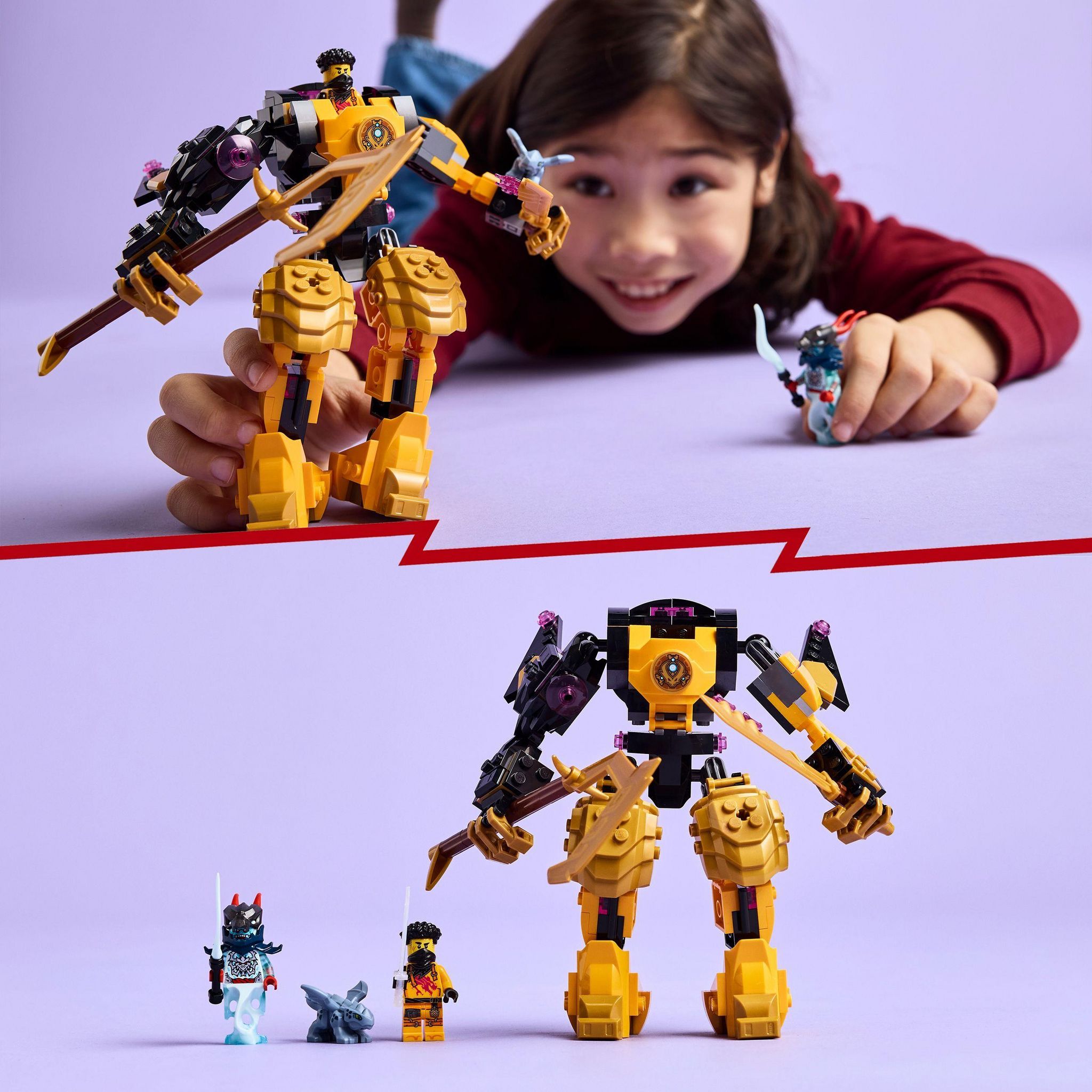 Voir la diapositive 6 : LEGO Ninjago 71839 - Le robot de Spinjitzu d Arin