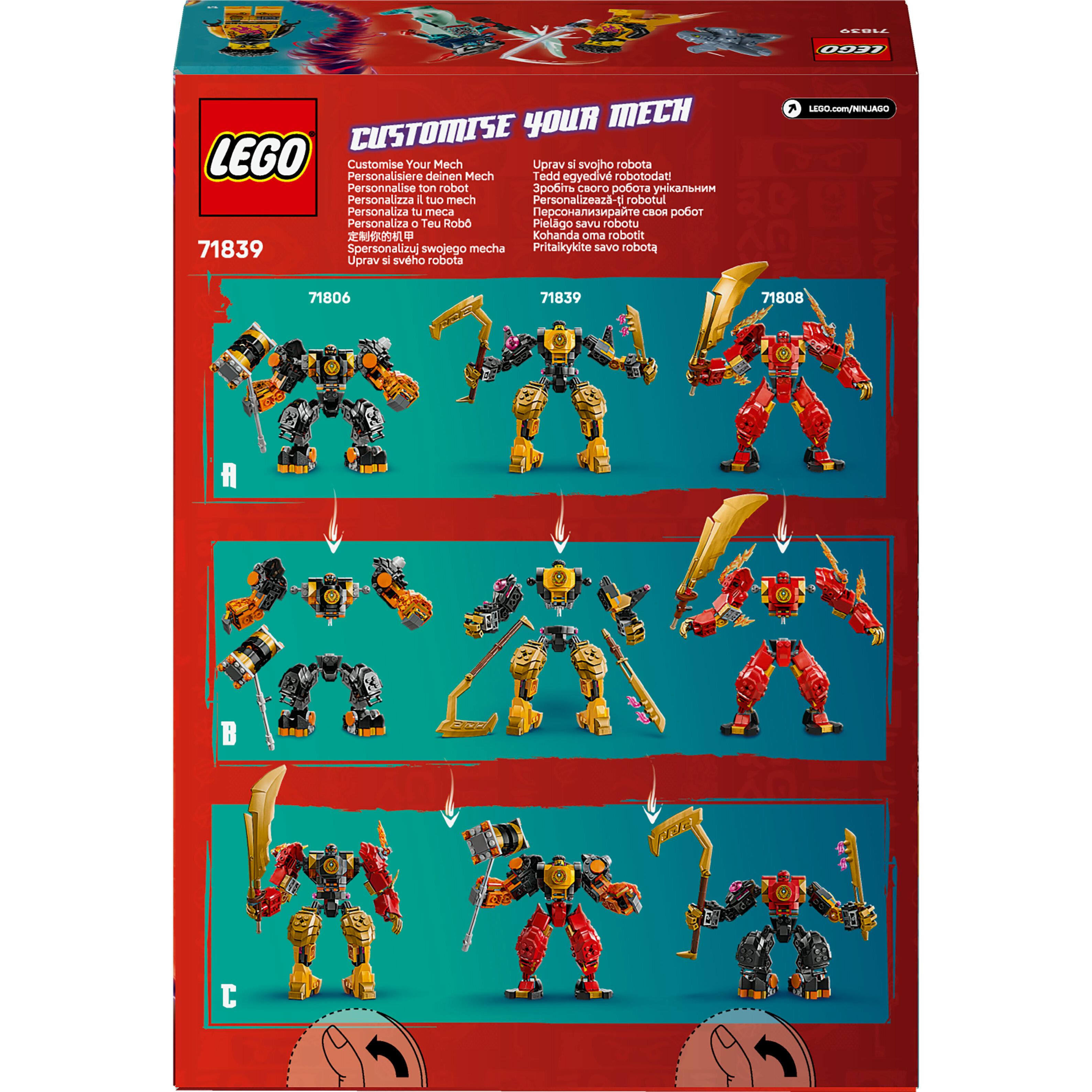 Voir la diapositive 8 : LEGO NINJAGO 71839 Le Robot de Spinjitzu d’Arin - Jouet pour Garçon ou Fille dès 7 ans