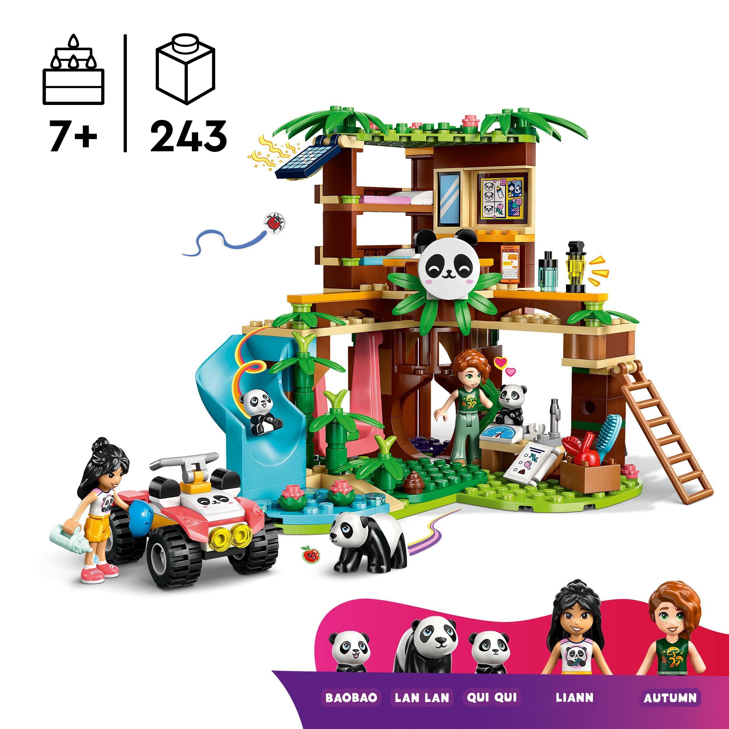 Voir la diapositive 3 : LEGO Friends 42648 Le Sanctuaire des Pandas - Jeu pour Fille ou Garçon dès 7 ans - Cadeau