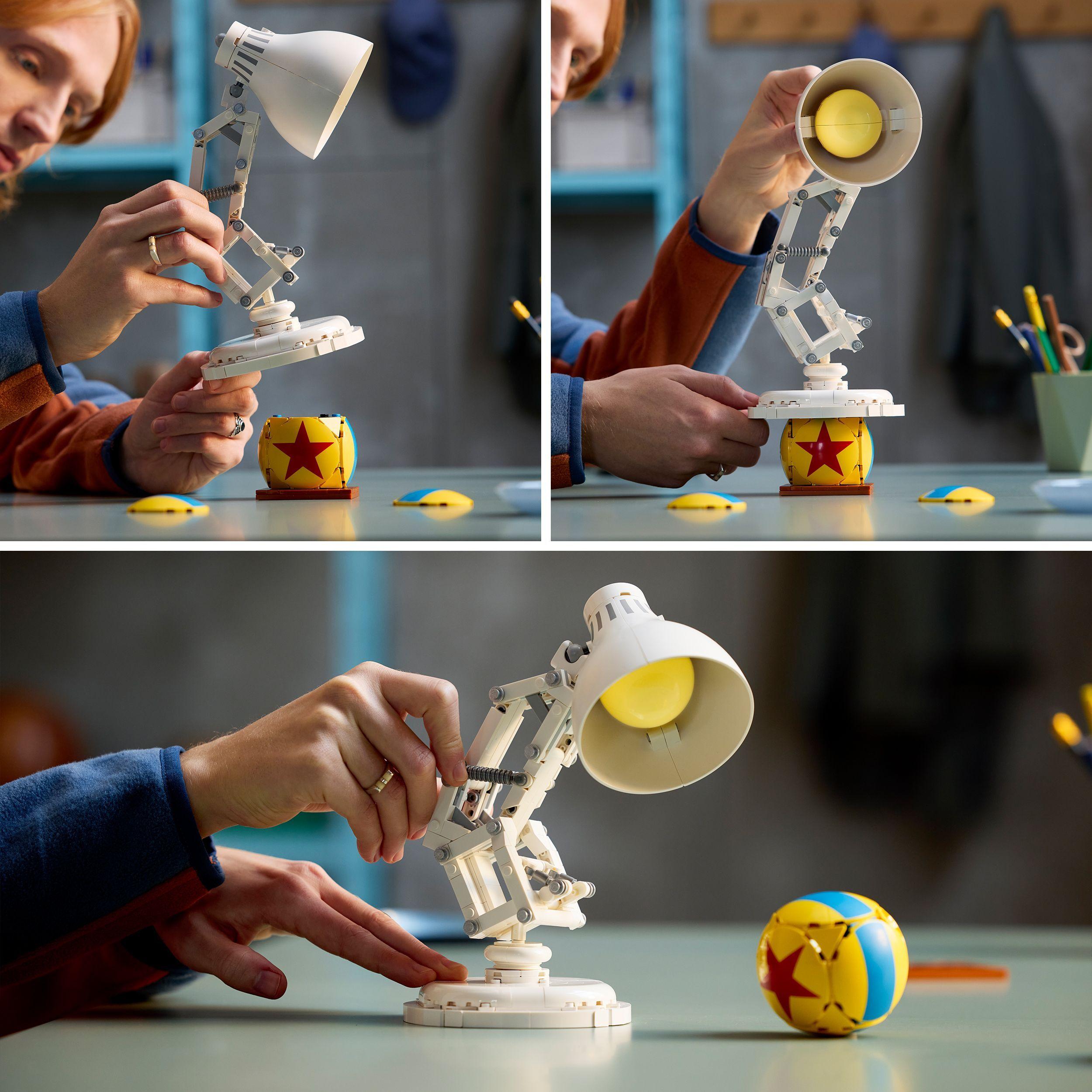 Voir la diapositive 5 : LEGO Ideas 21357 Disney Pixar Luxo Jr. - Set de Construction Collector pour Adulte - Déco