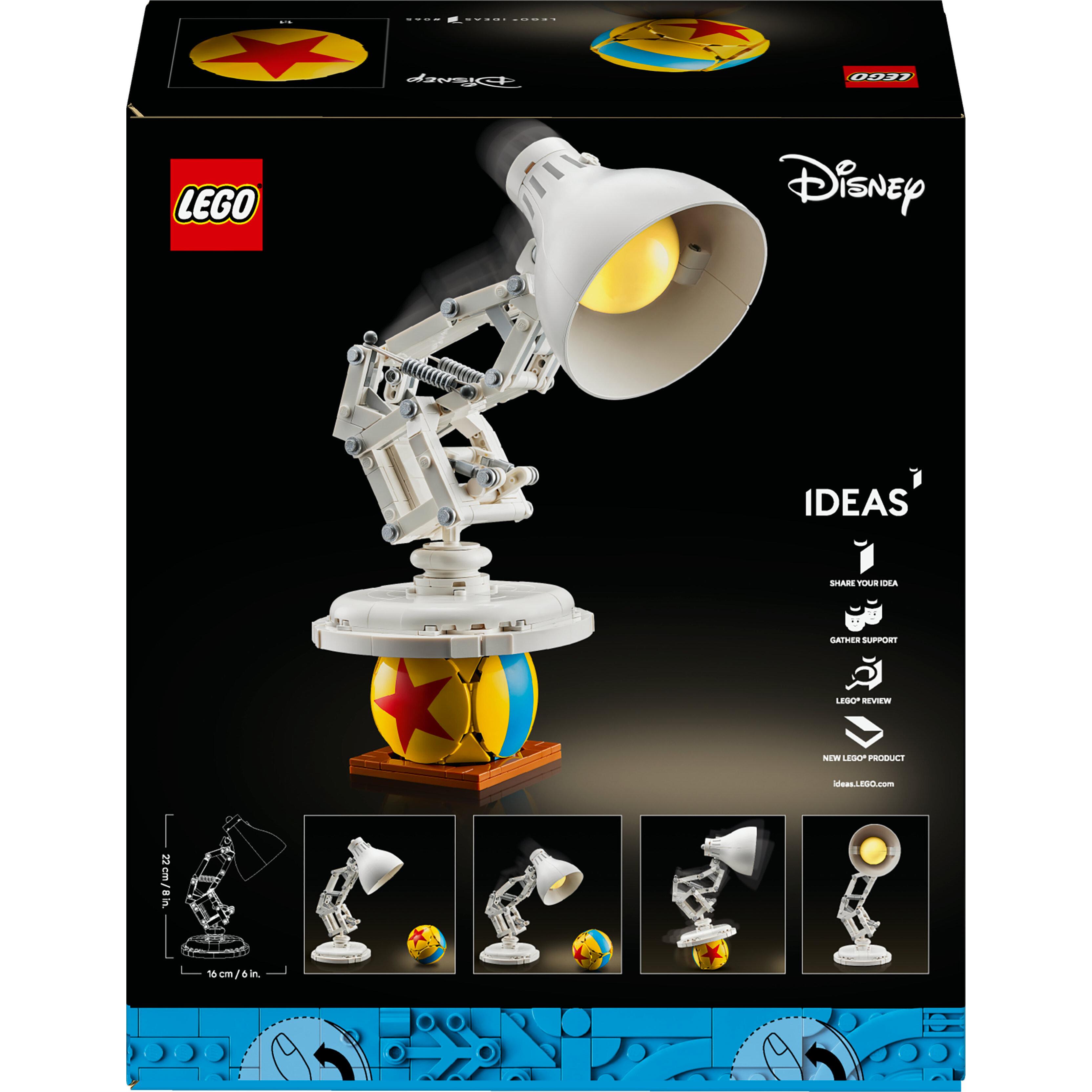 Voir la diapositive 8 : LEGO Ideas 21357 Disney Pixar Luxo Jr. - Set de Construction Collector pour Adulte - Déco