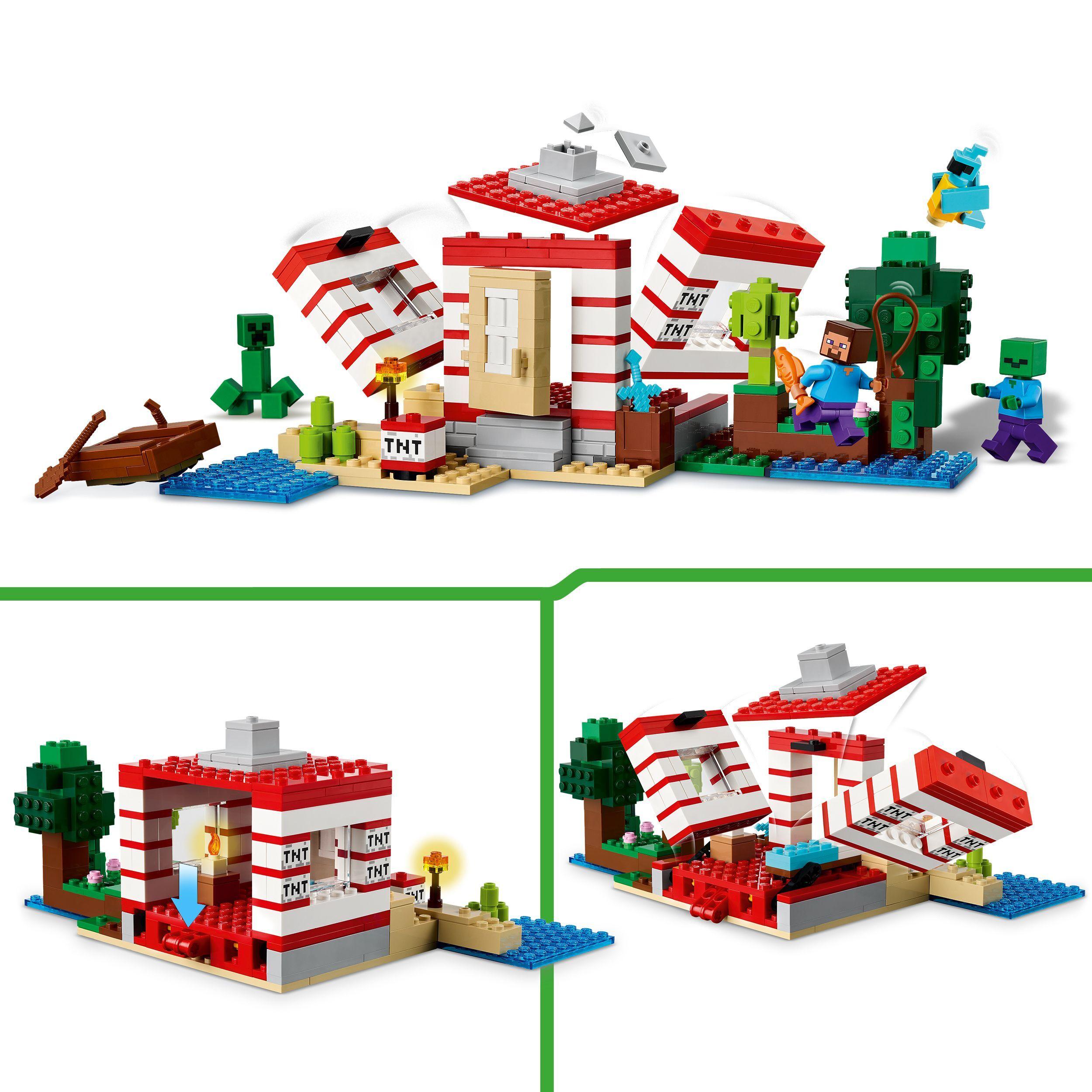 Voir la diapositive 4 : LEGO Minecraft 21275 La Maison en TNT de la Jungle - Jeu de Construction pour Fille ou Garçon 8 ans