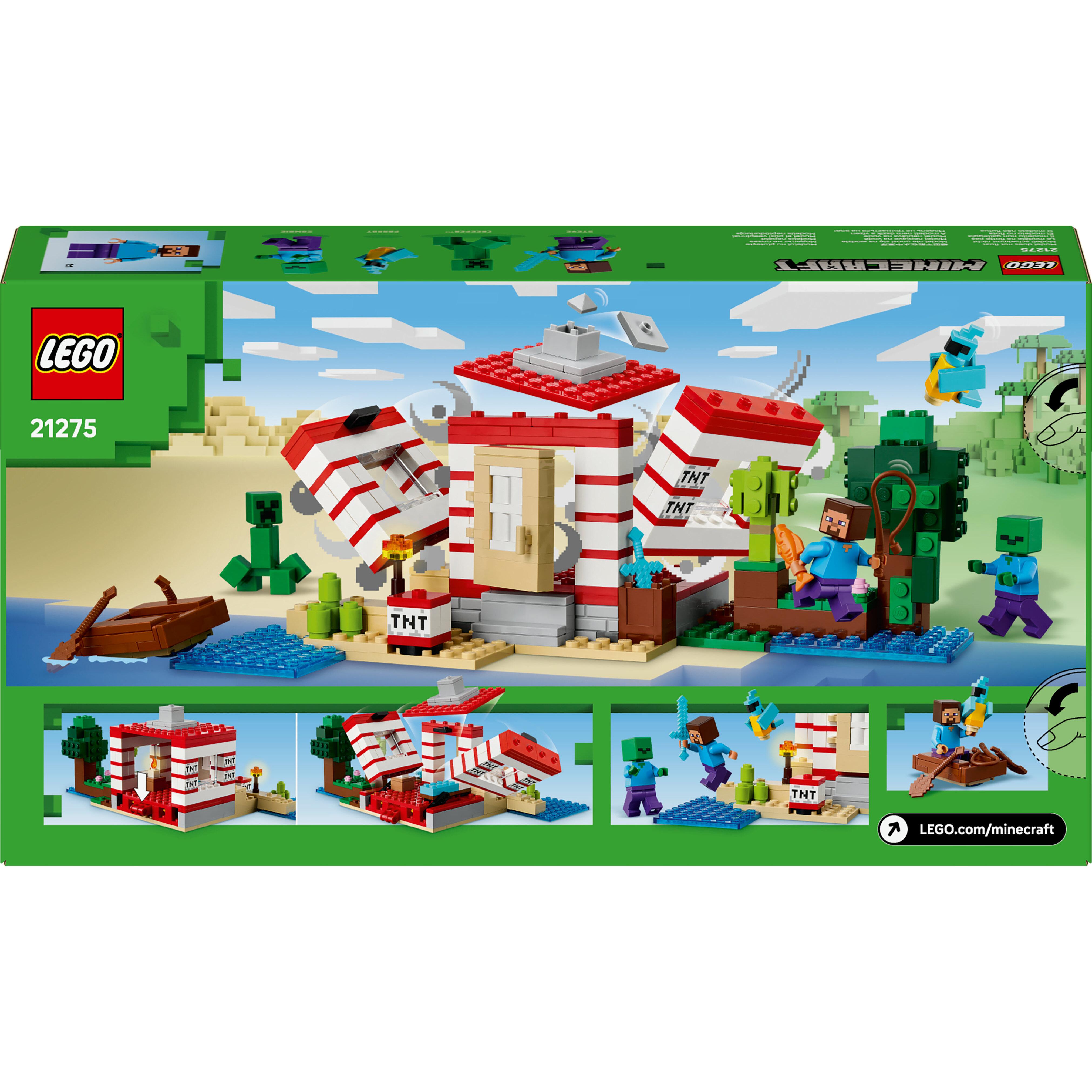 Voir la diapositive 8 : LEGO Minecraft 21275 La Maison en TNT de la Jungle - Jeu de Construction pour Fille ou Garçon 8 ans