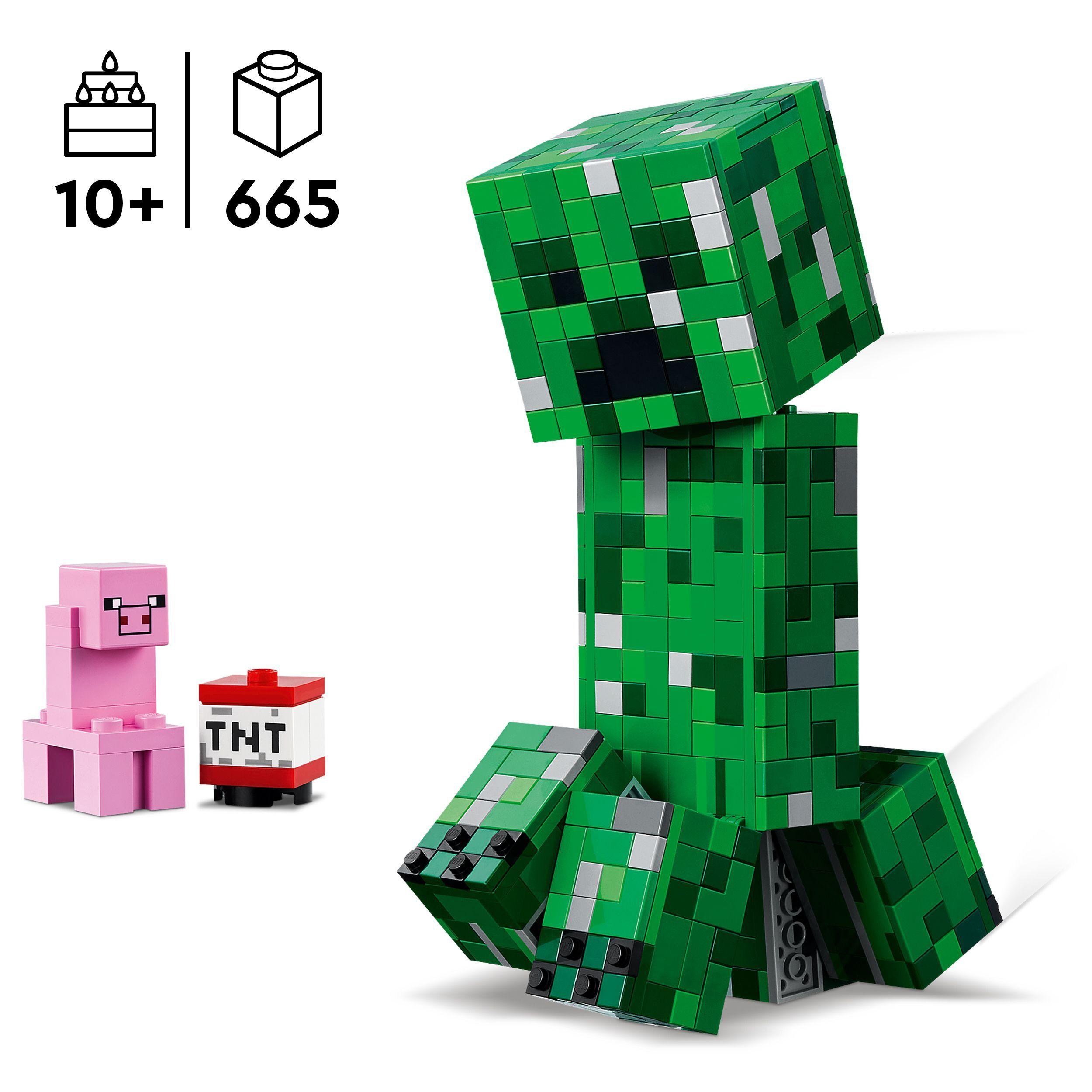 Voir la diapositive 3 : LEGO Minecraft 21276 Le Creeper - Jeu de Construction pour Garçon dès 10 Ans - Figurine