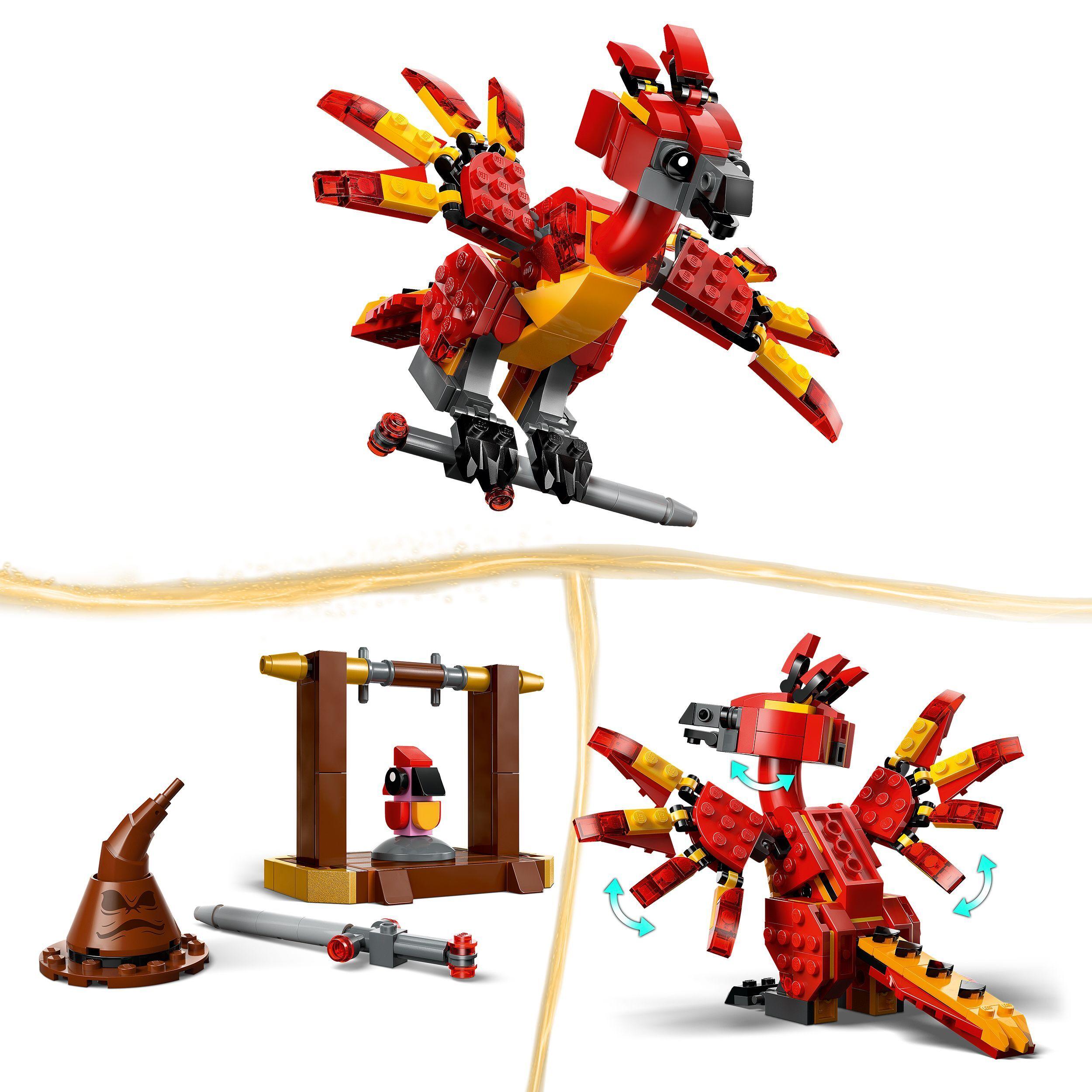 Voir la diapositive 4 : LEGO Harry Potter 76448 Fumseck : Le Phénix de Dumbledore - Jouet Fille ou Garçon 8 ans