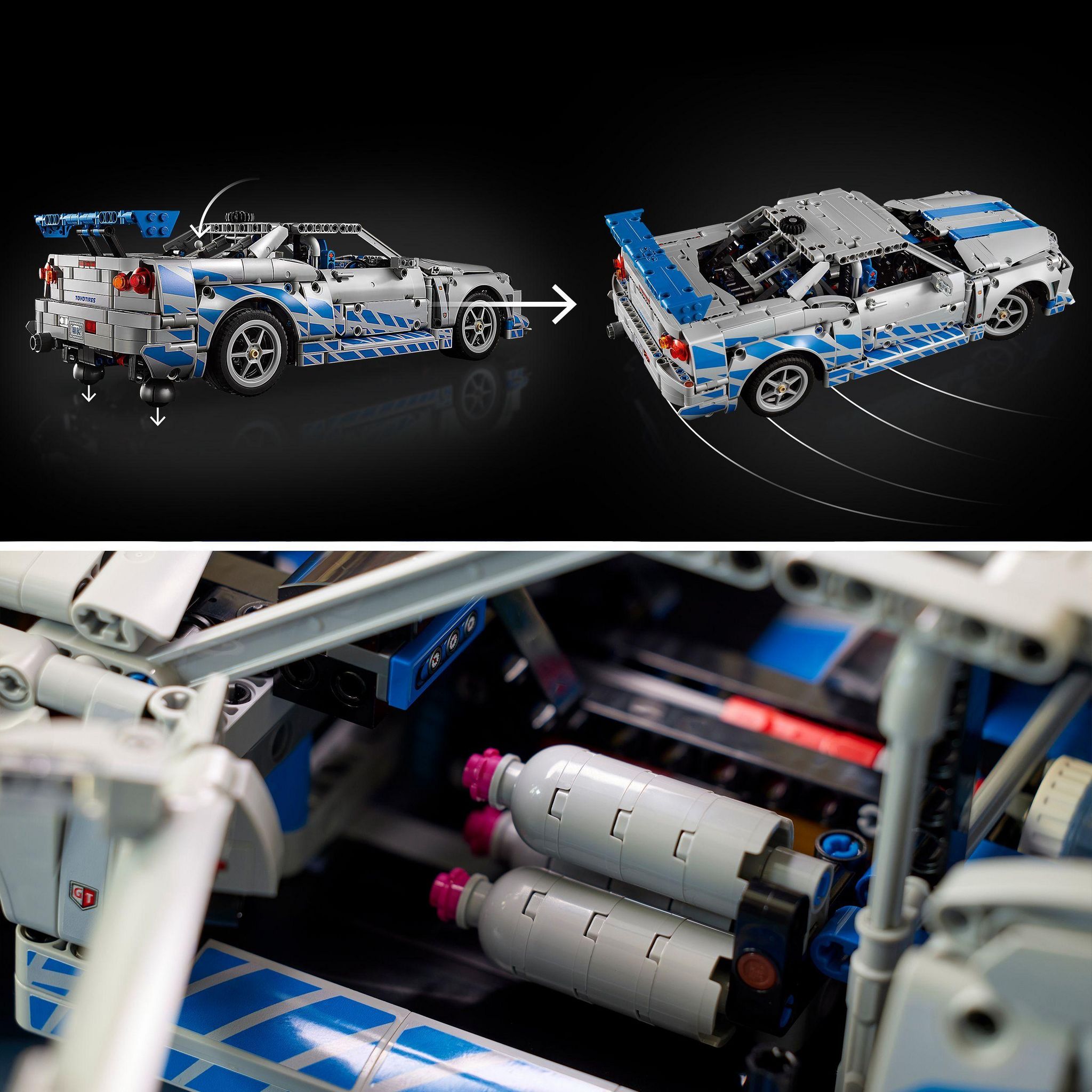 Voir la diapositive 6 : LEGO Technic 42210 - Voiture Nissan Skyline GT-R (R34) 2 Fast 2 Furious