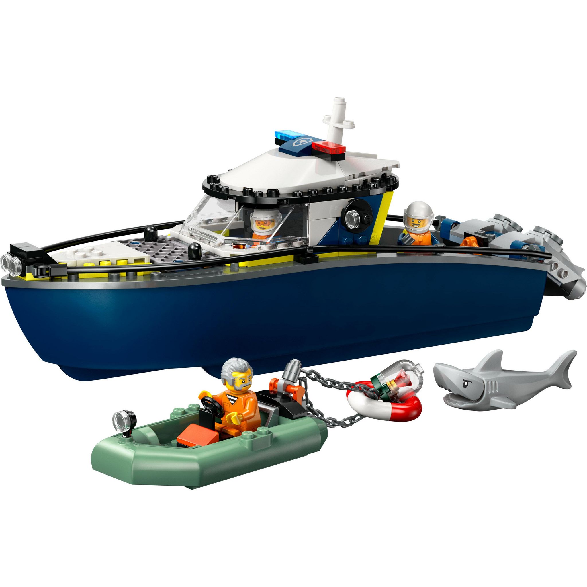 Voir la diapositive 2 : LEGO City 60456 - la Course poursuite en bateau de Police