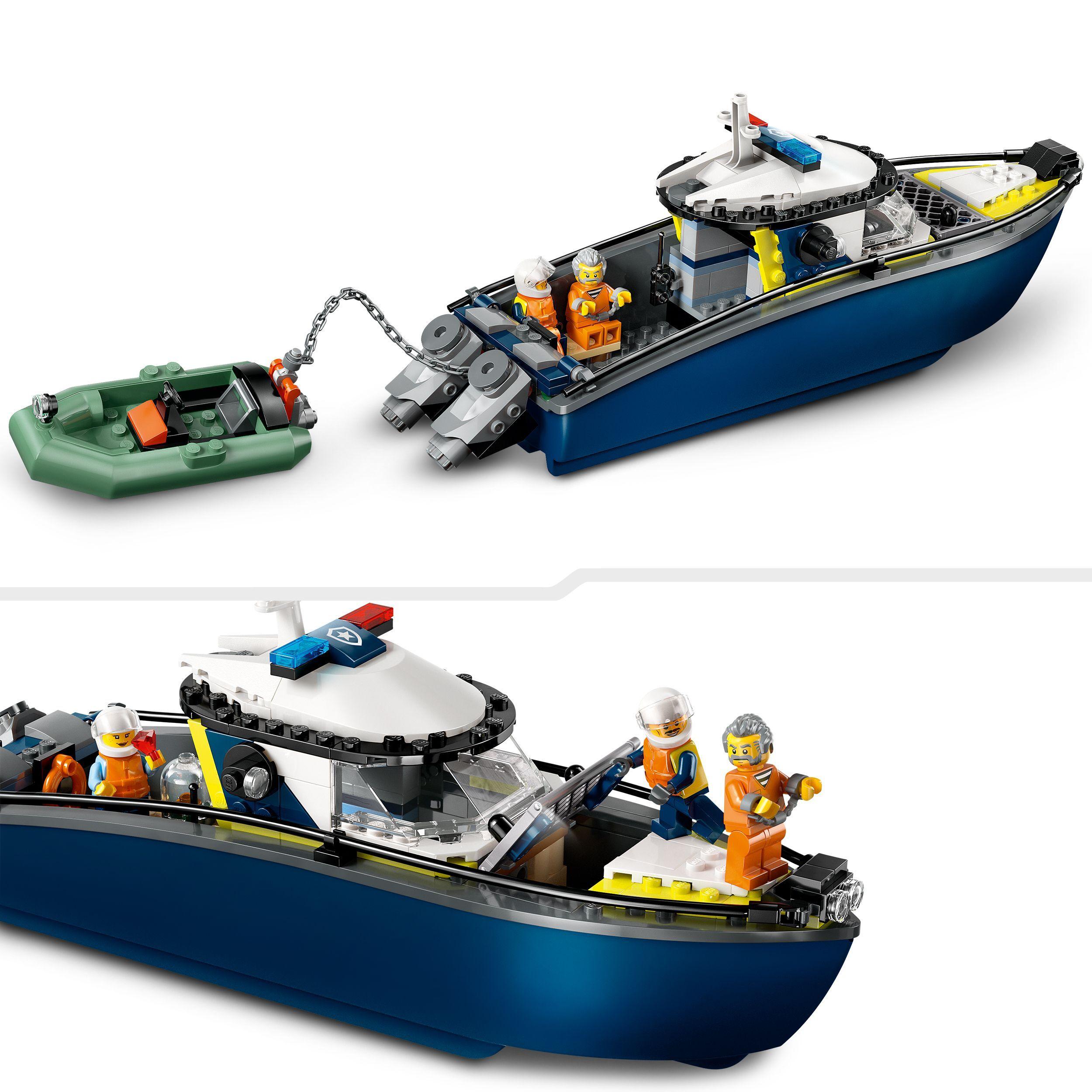 Voir la diapositive 4 : LEGO City 60456 - La course-poursuite en bateau de police