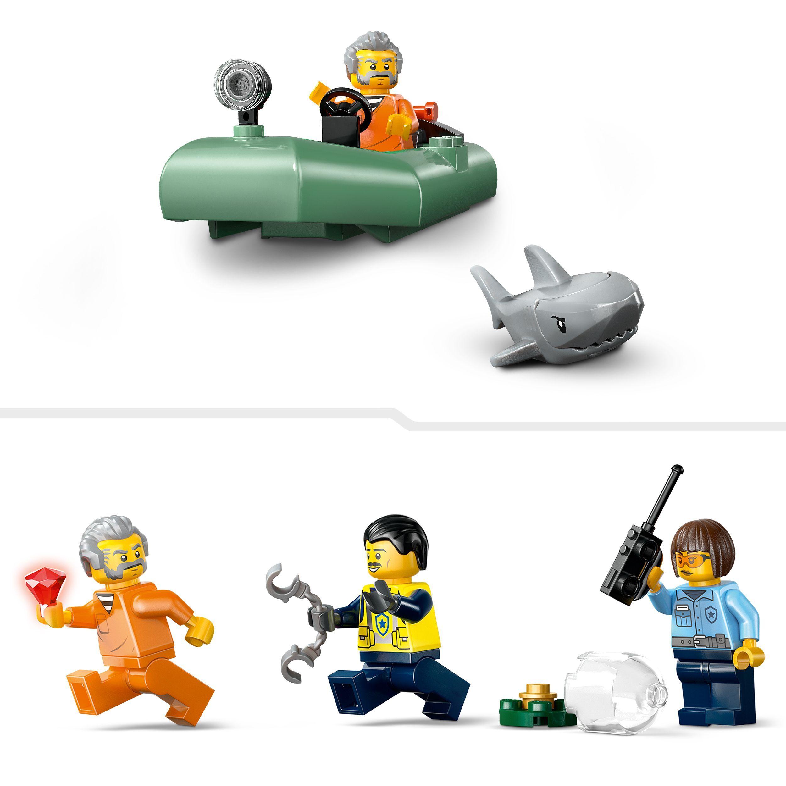 Voir la diapositive 5 : LEGO City 60456 - La course-poursuite en bateau de police