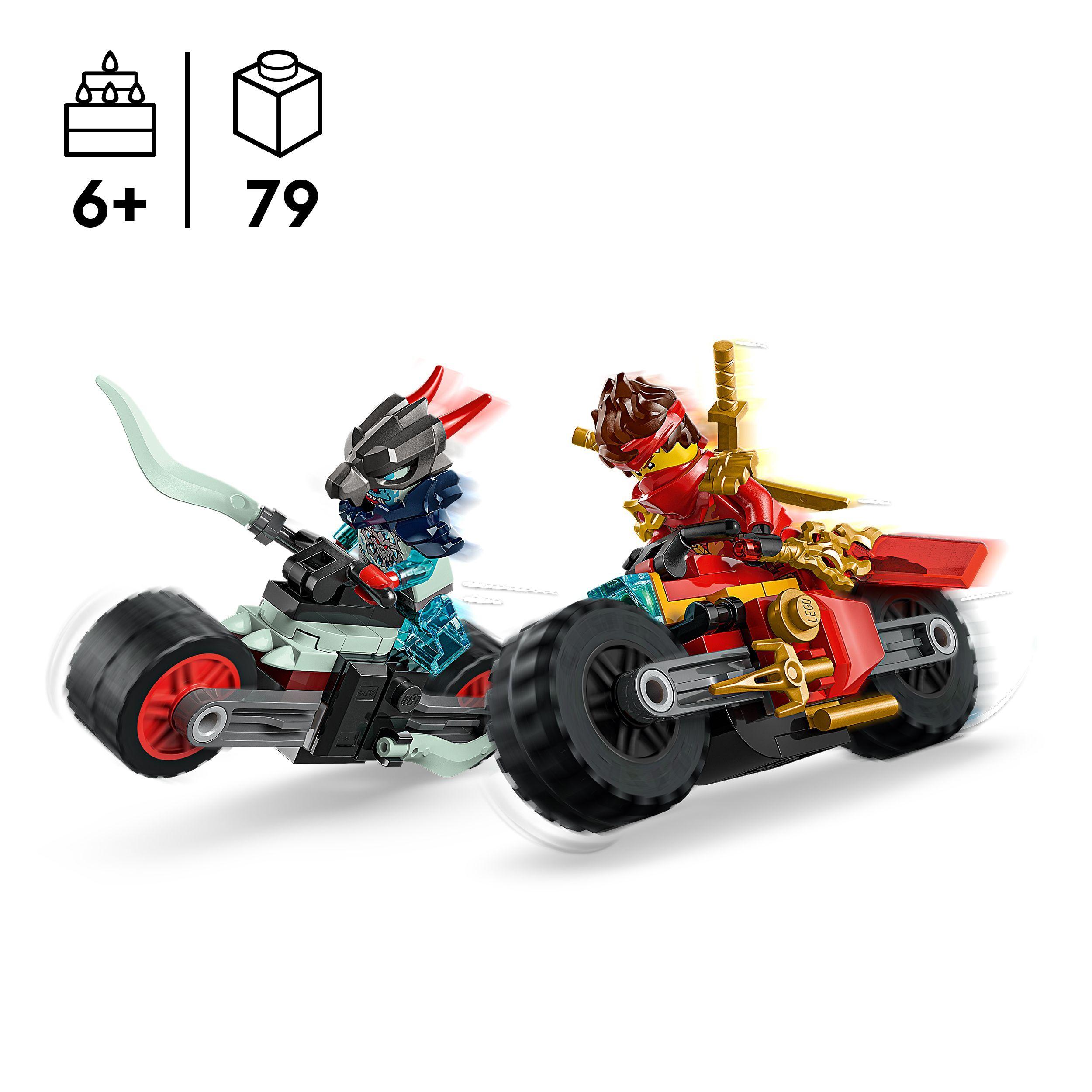 Voir la diapositive 3 : LEGO NINJAGO 71838 Kai et la Course de Motos - Jeu de Construction Garçon ou Fille 6 ans