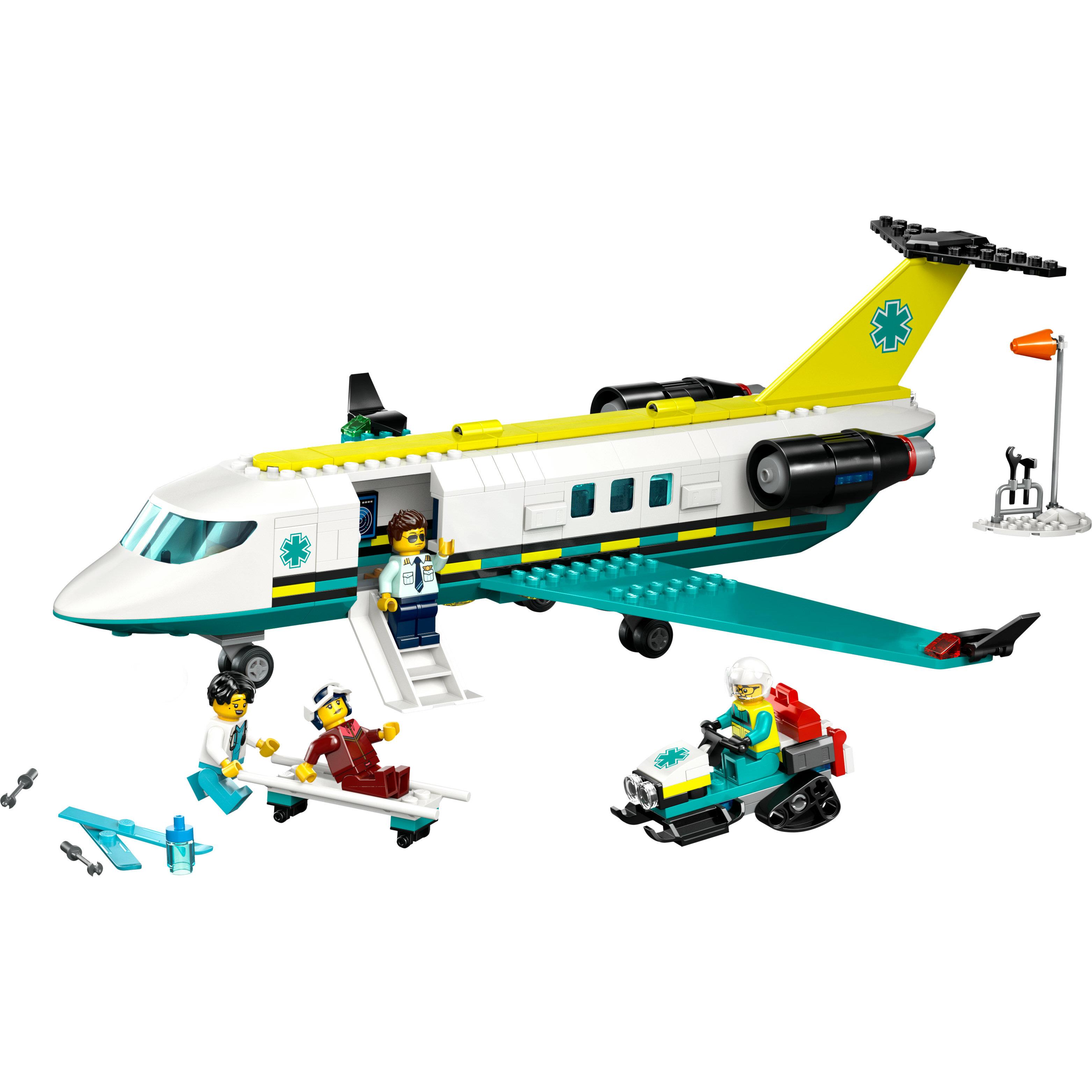 Voir la diapositive 2 : LEGO City 60465 L’Ambulance de Secours Aérienne - Jeu de Construction dès 6 ans - Maquette
