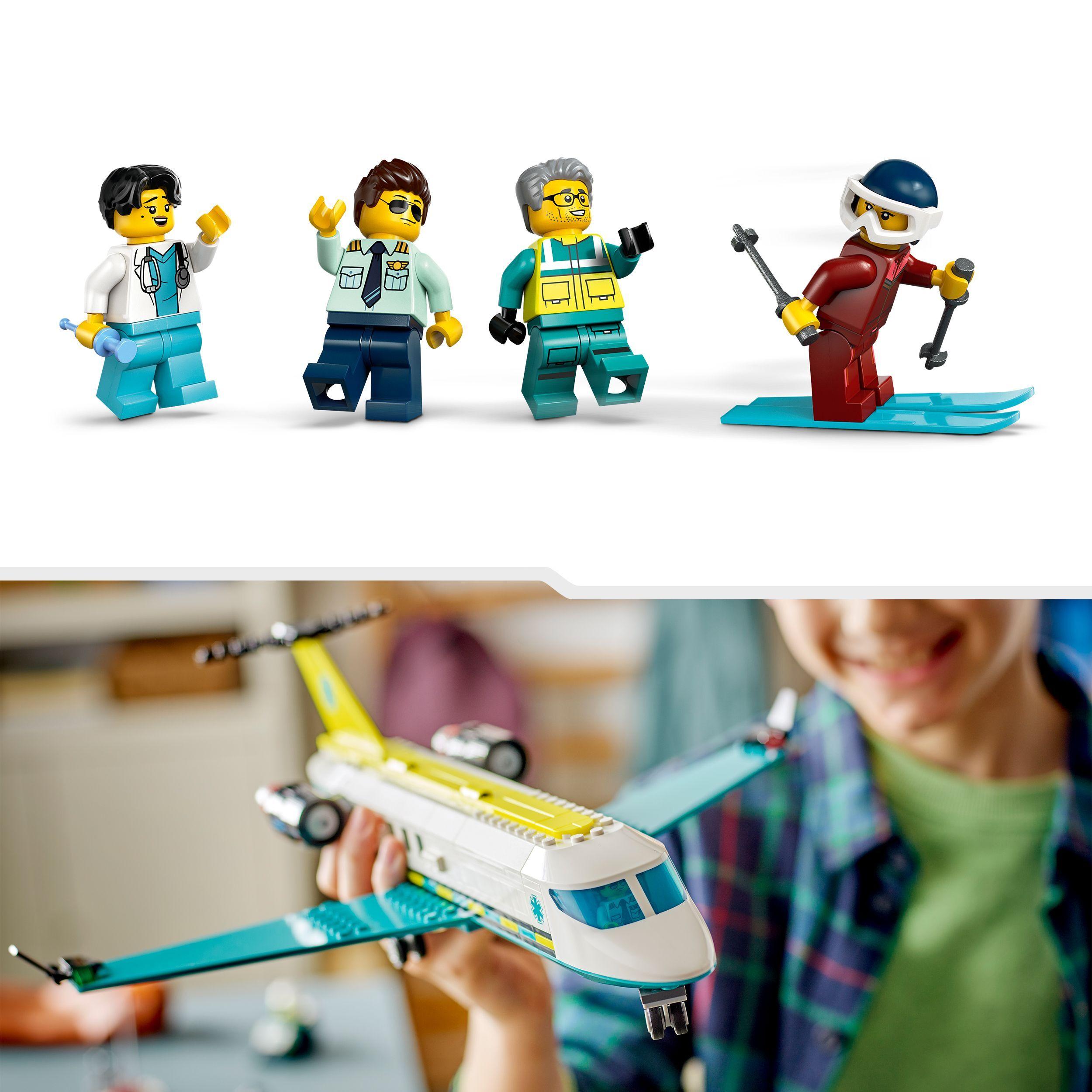 Voir la diapositive 5 : LEGO City 60465 L’Ambulance de Secours Aérienne - Jeu de Construction dès 6 ans - Maquette
