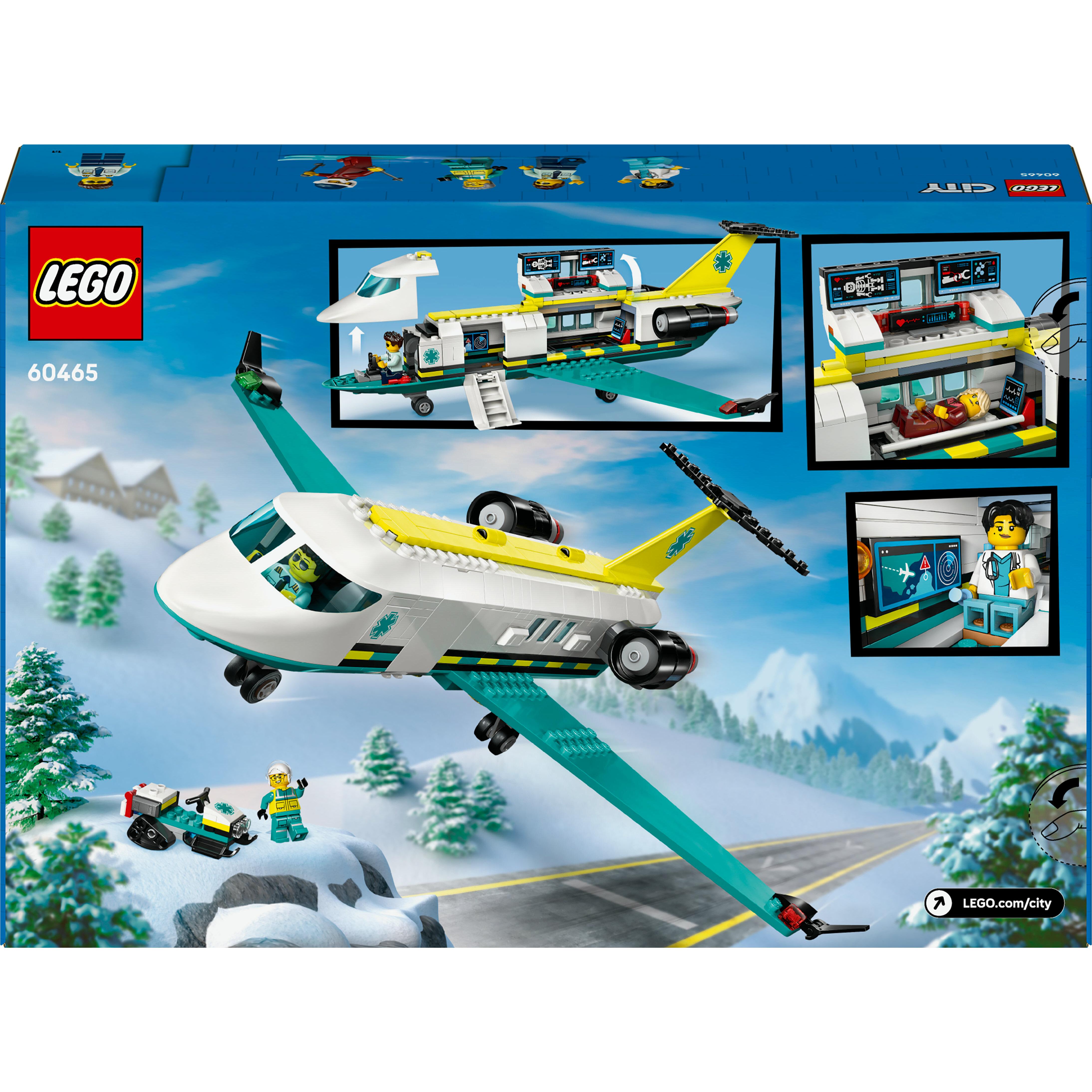 Voir la diapositive 8 : LEGO City 60465 L’Ambulance de Secours Aérienne - Jeu de Construction dès 6 ans - Maquette