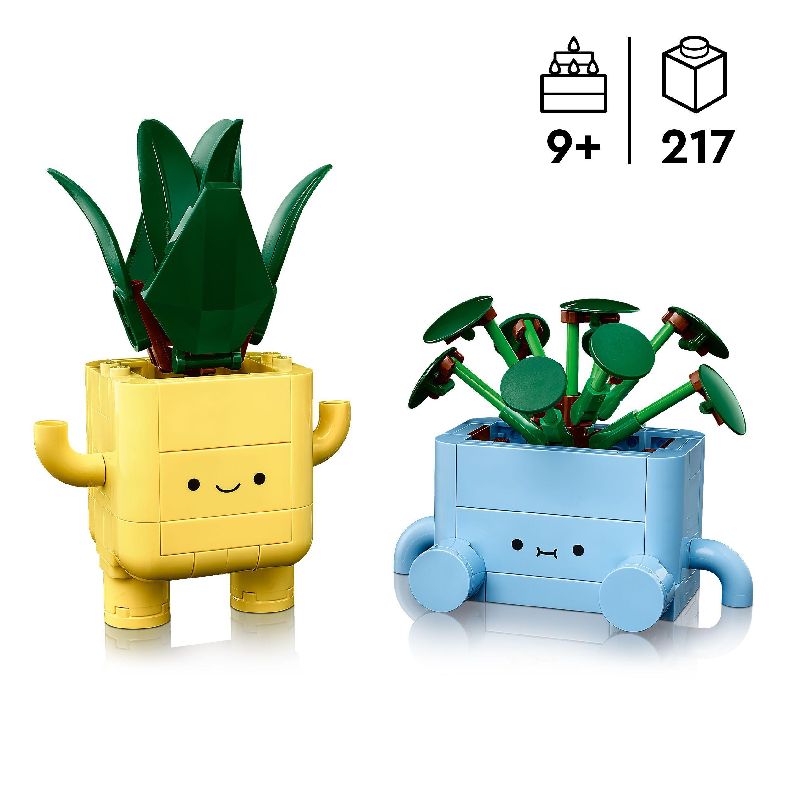 Voir la diapositive 3 : LEGO Botanicals 10349 Petites Plantes Souriantes - Jeu de Construction dès 9 ans - Cadeau