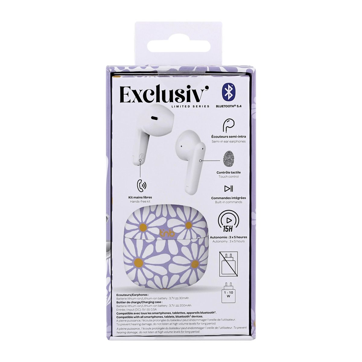 TNB Écouteurs Exclusiv Fleurs TWS