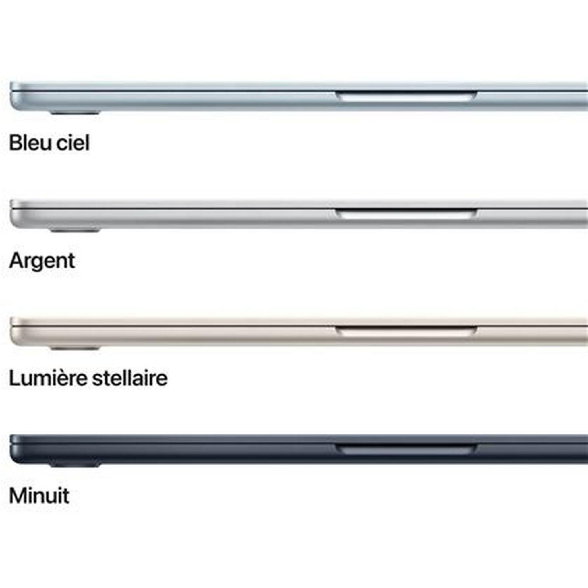 Voir la diapositive 3 : APPLE Ordinateur portable MacBook Air 13'' 256 Go SSD 16 Go RAM Puce M4 - Lumière Stellaire