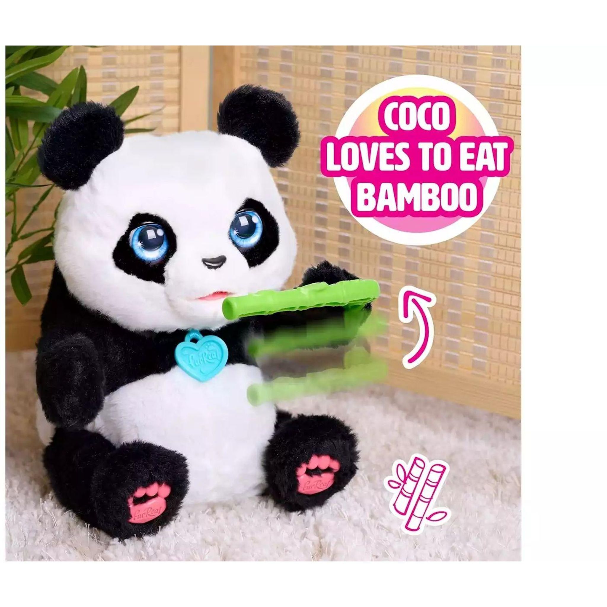 Voir la diapositive 4 : JUST PLAY Peluche interactive Panda Coco 26cm