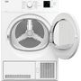 Voir la diapositive 2 : BEKO Sèche linge hublot à condensation DCB816W, 8 kg, B