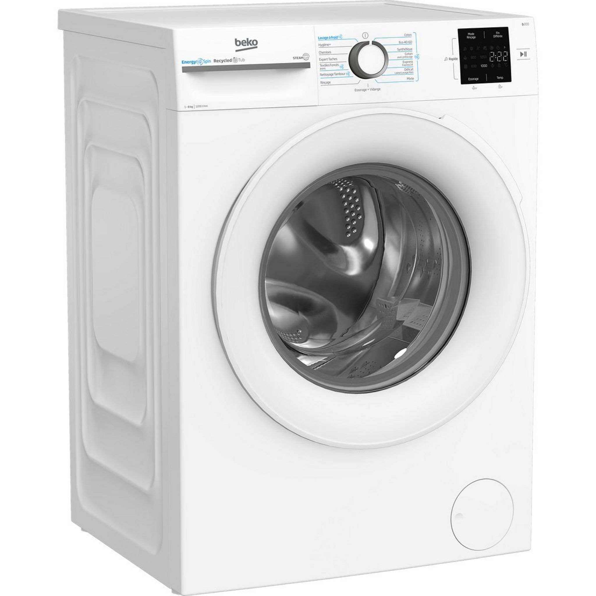 Voir la diapositive 6 : BEKO Lave linge hublot à induction BM0WU38211, 8 kg, 1200 T/min, A