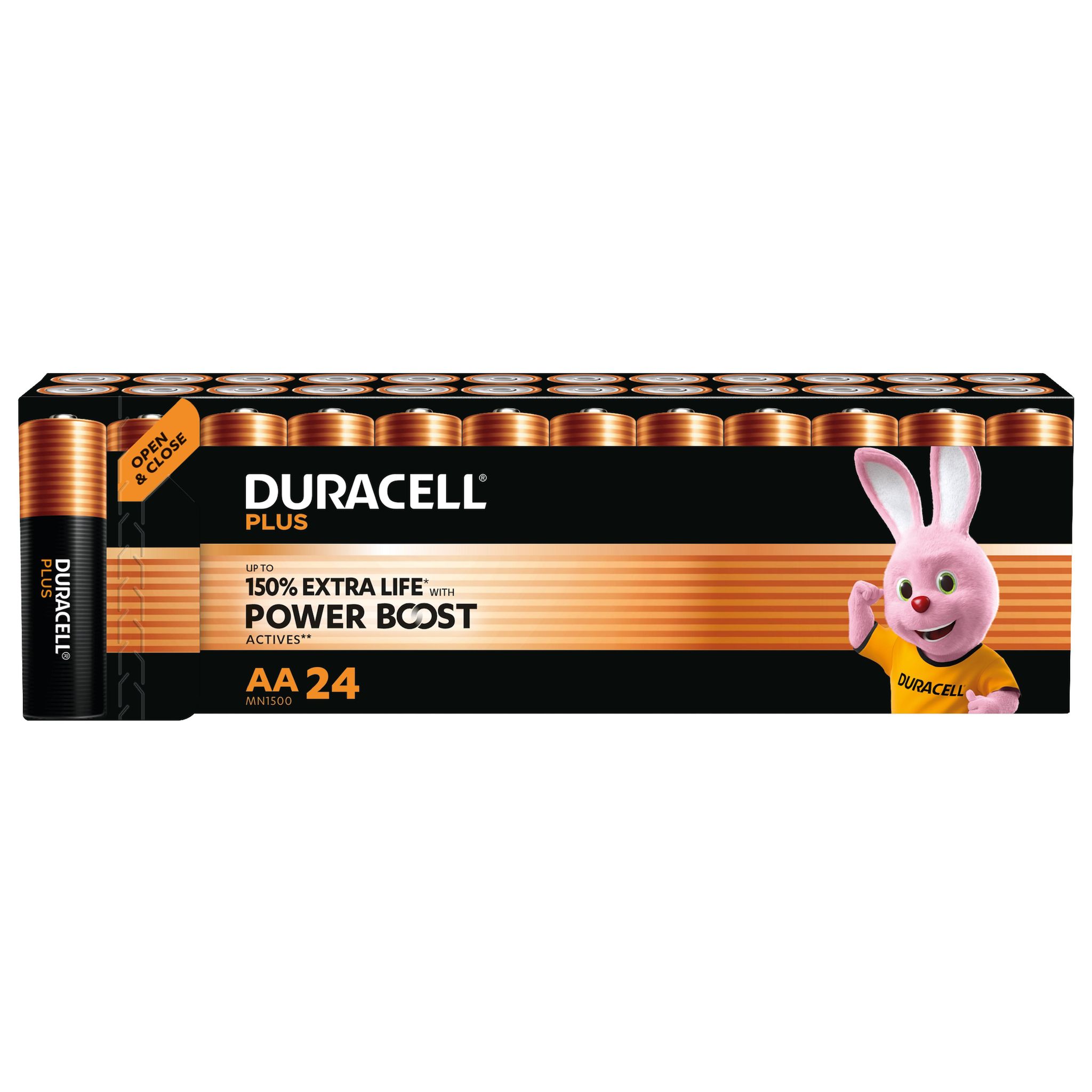 DURACELL Piles Plus Powerboost AA x24 paniere