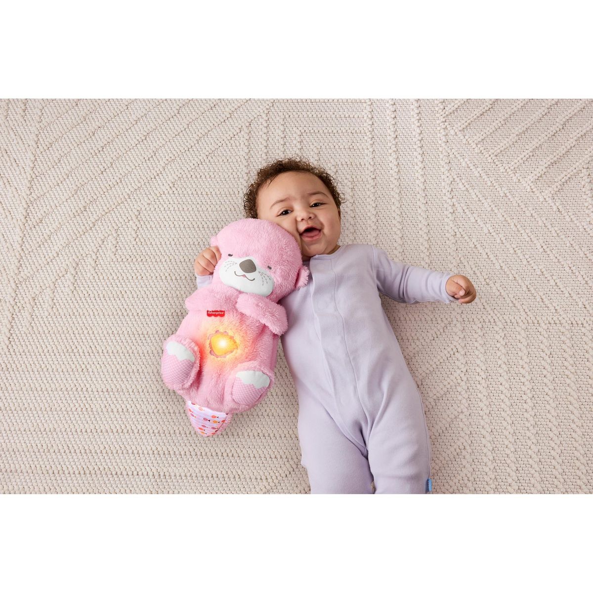 MATTEL Peluche Ma loutre Câlins - Rose