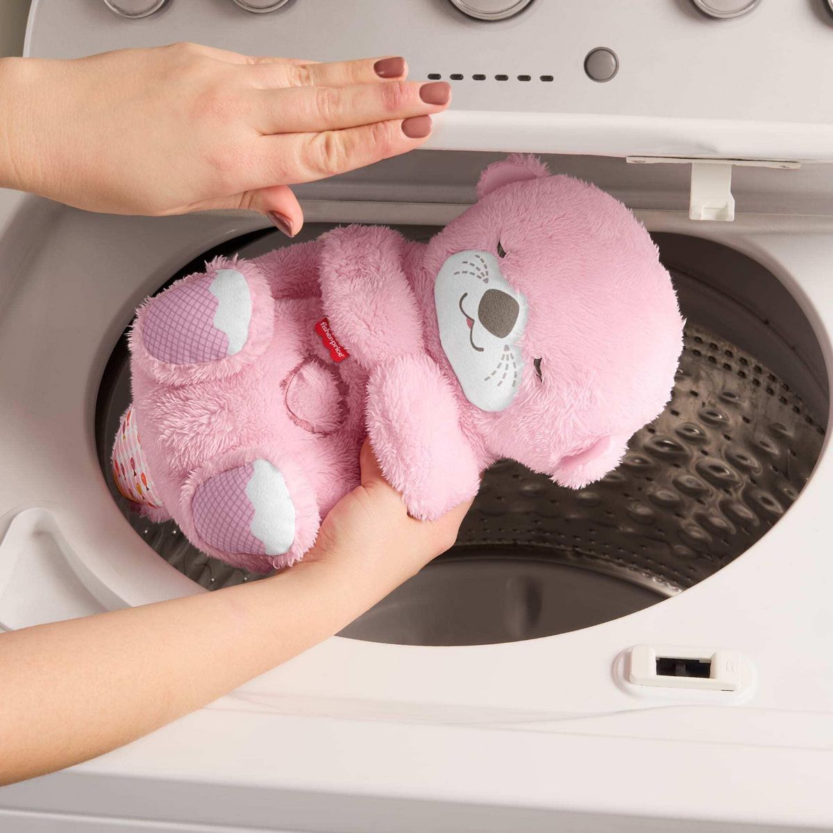 MATTEL Peluche Ma loutre Câlins - Rose