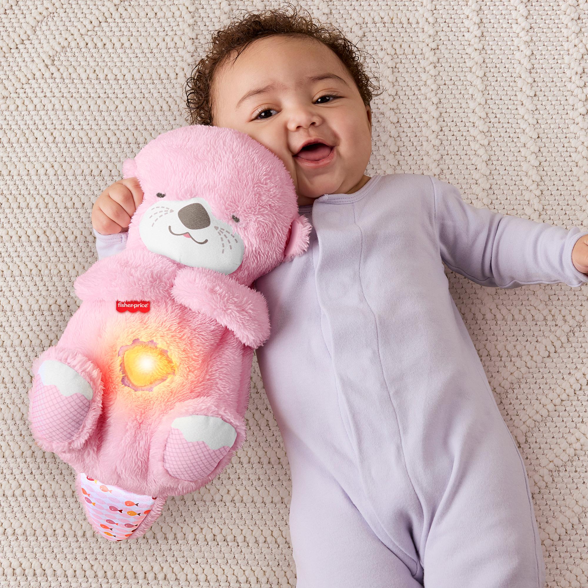 Voir la diapositive 10 : MATTEL Peluche Ma loutre Câlins - Rose