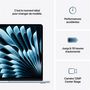 Voir la diapositive 10 : APPLE Ordinateur portable MacBook Air 15'' 256Go SSD 16Go RAM Puce M4 - Bleu ciel