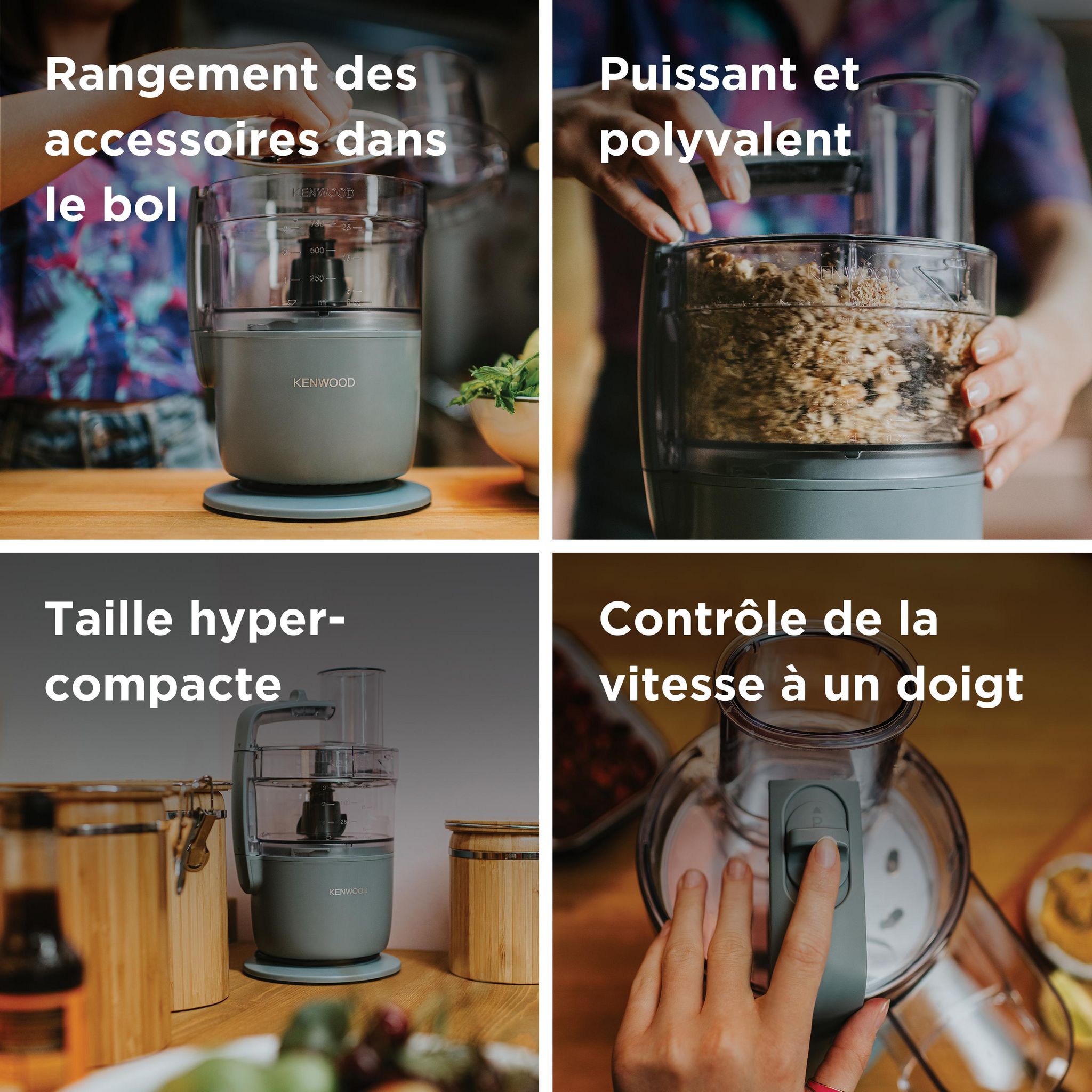 Voir la diapositive 10 : KENWOOD Robot multifonction FDP22000GY - Gris bleu