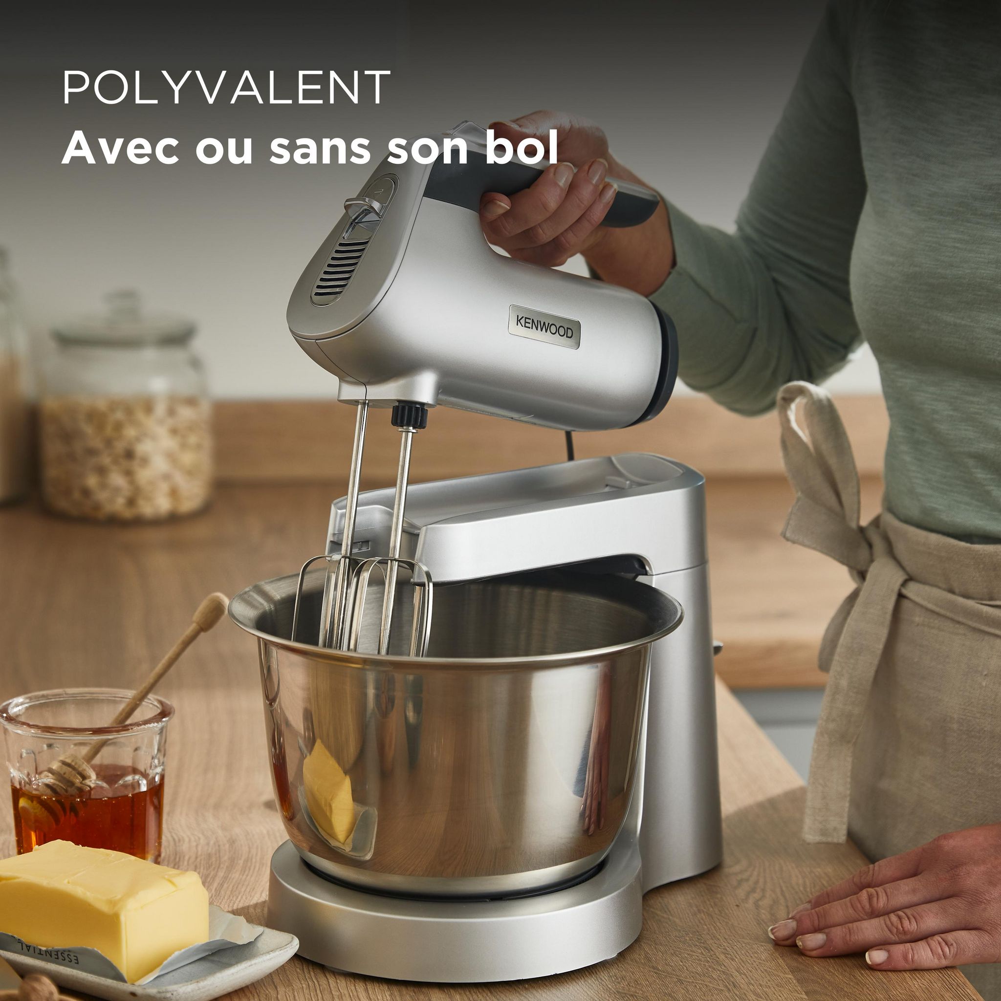 Voir la diapositive 12 : KENWOOD Batteur électrique HMP54000SI - Silver