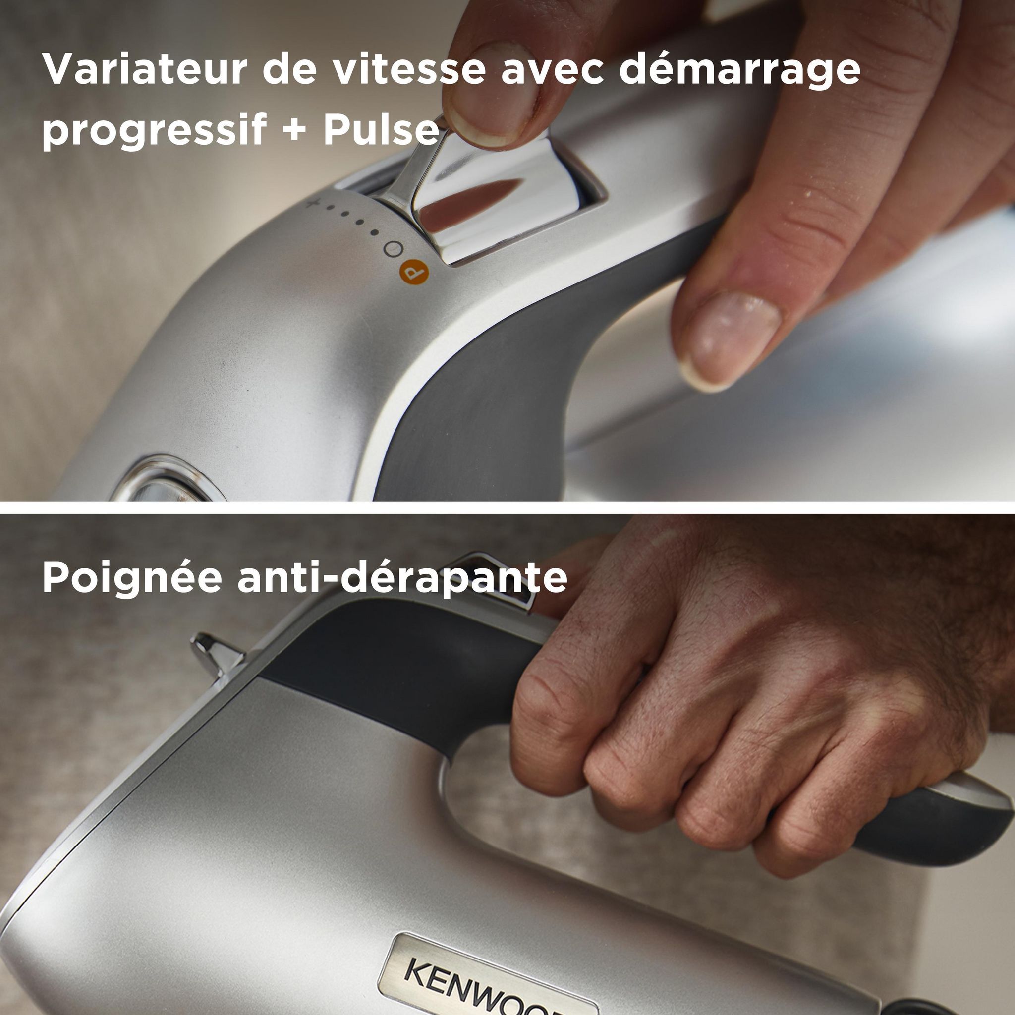 Voir la diapositive 13 : KENWOOD Batteur électrique HMP54000SI - Silver