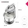 Voir la diapositive 9 : KENWOOD Batteur électrique HMP54000SI - Silver