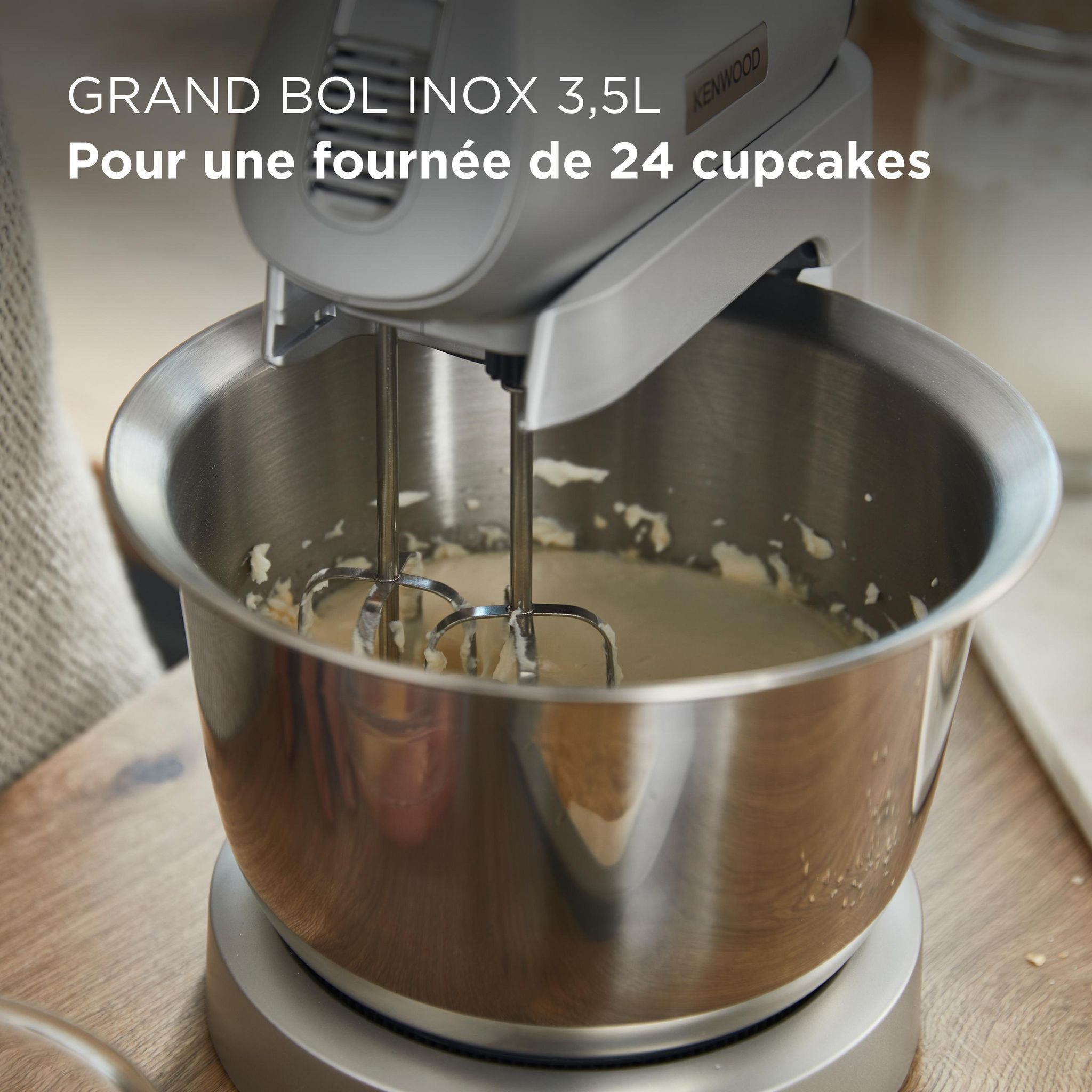 Voir la diapositive 10 : KENWOOD Batteur électrique HMP54000SI - Silver