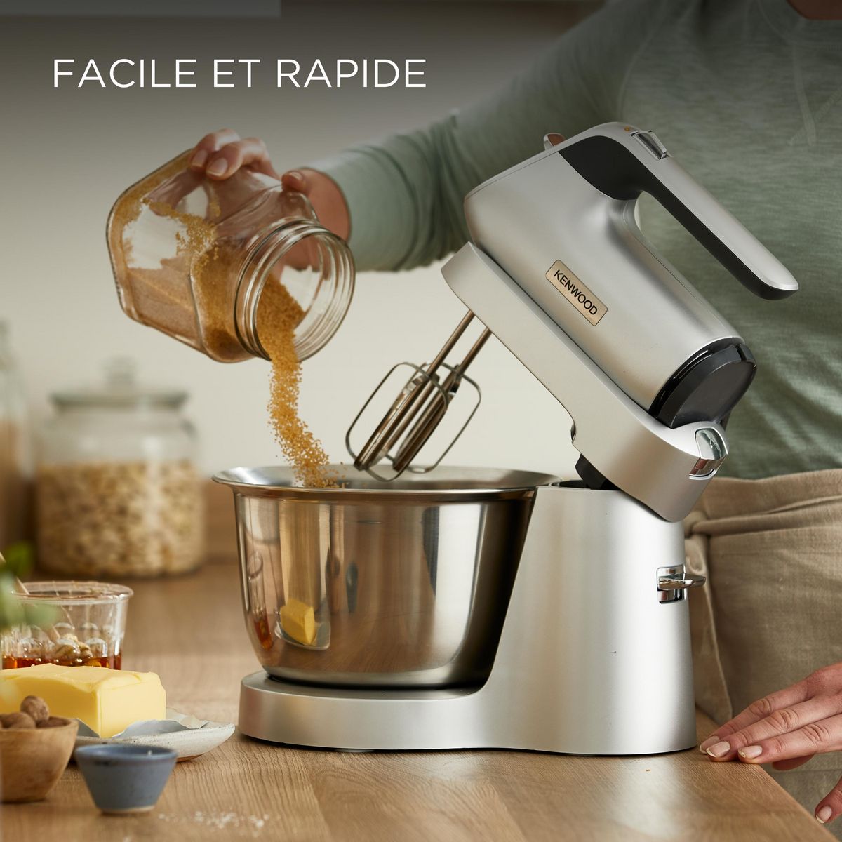 KENWOOD Batteur électrique HMP54000SI - Silver