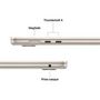 Voir la diapositive 7 : APPLE Ordinateur portable MacBook Air 15'' 512Go SSD 16Go RAM Puce M4 - Lumière Stellaire