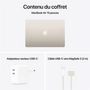 Voir la diapositive 11 : APPLE Ordinateur portable MacBook Air 15'' 512Go SSD 16Go RAM Puce M4 - Lumière Stellaire
