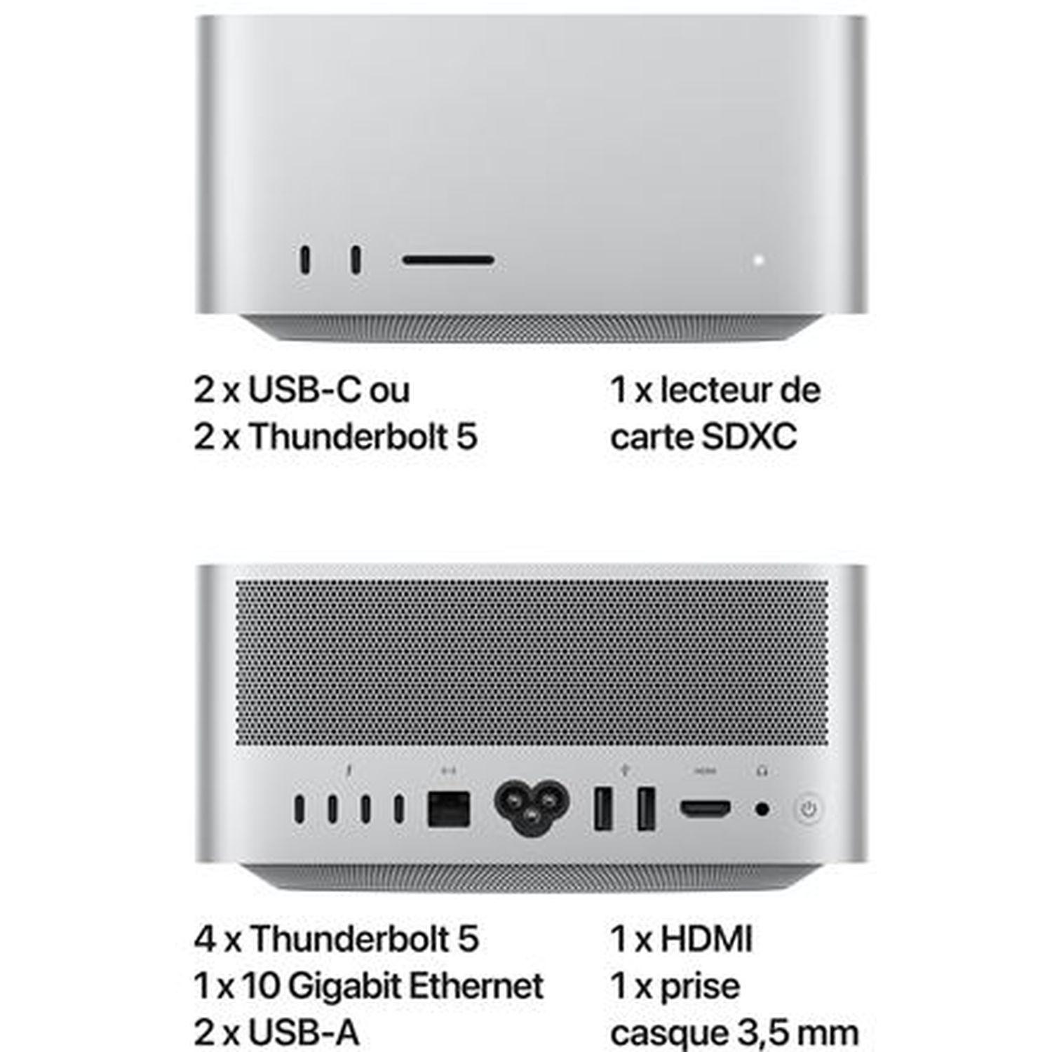 Voir la diapositive 5 : APPLE Mac Studio 512 Go SSD 36 Go RAM Puce M4 Max