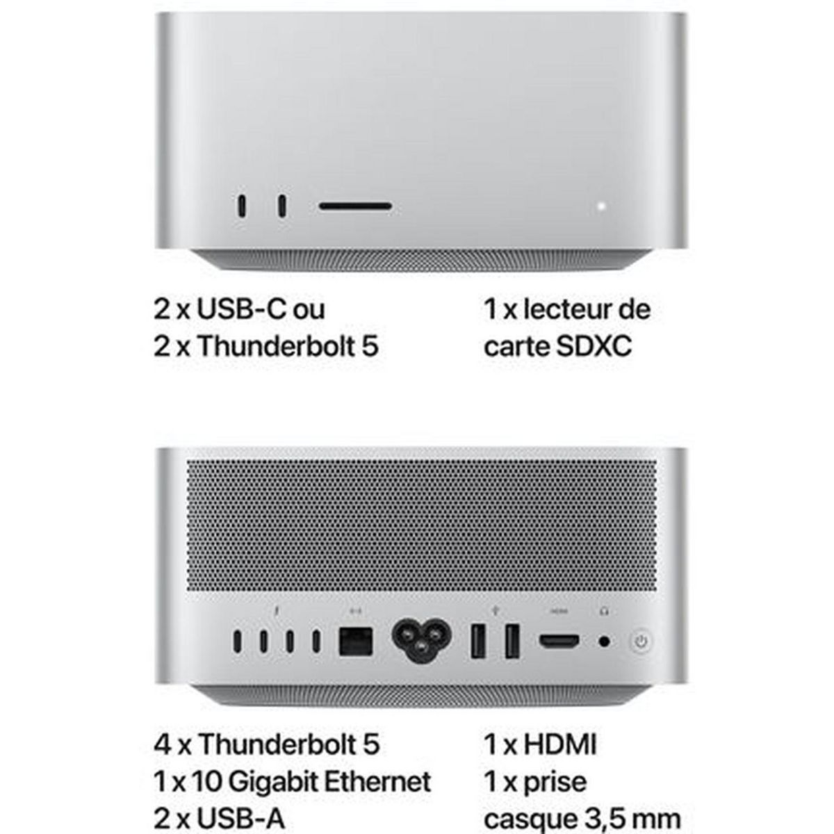 APPLE Mac Studio 512 Go SSD 36 Go RAM Puce M4 Max