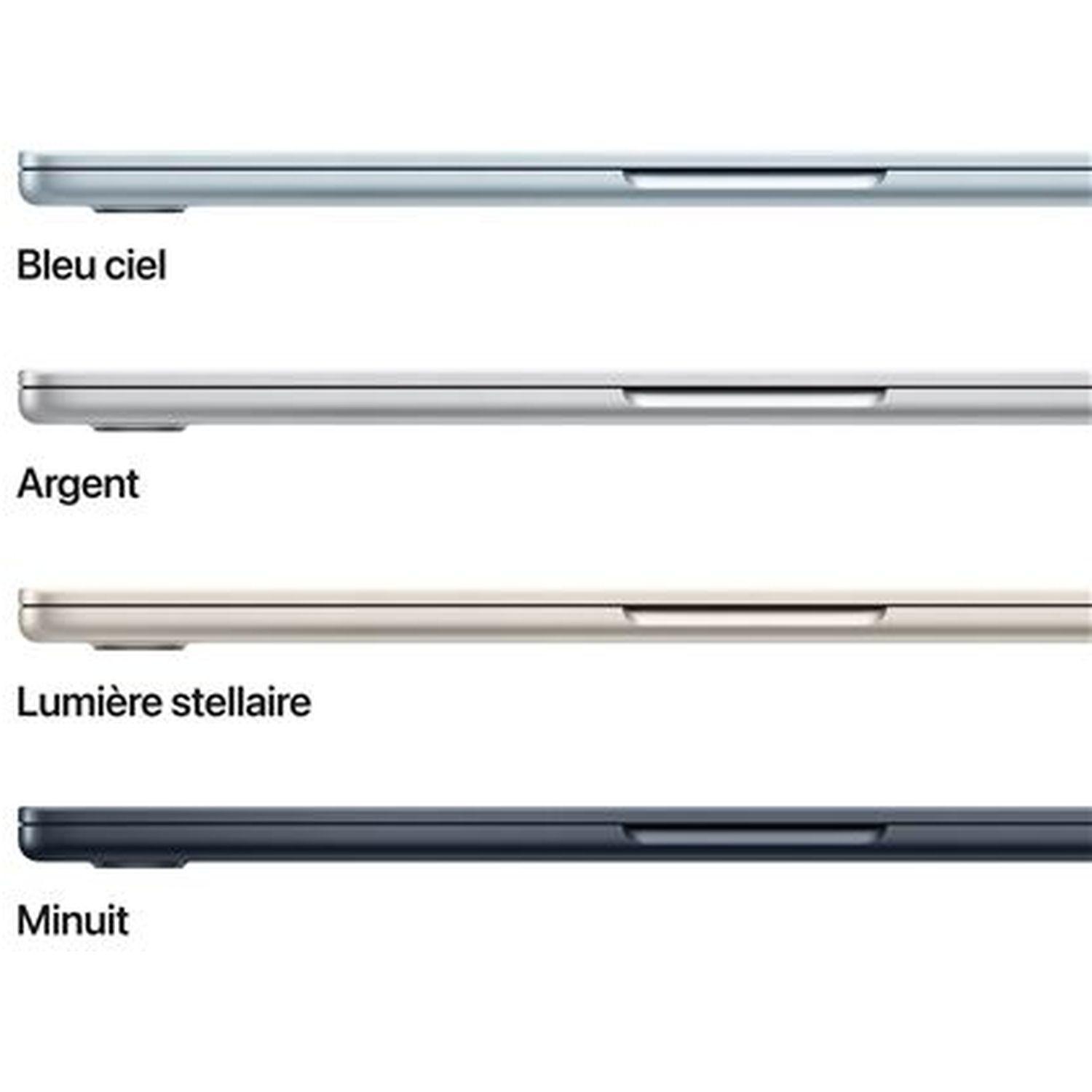 Voir la diapositive 3 : APPLE Ordinateur portable MacBook Air 13'' 512 Go SSD 24Go RAM Puce M4 - Midnight