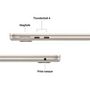Voir la diapositive 7 : APPLE Ordinateur portable MacBook Air 13'' 512 Go SSD 16 Go RAM Puce M4 - Lumière Stellaire