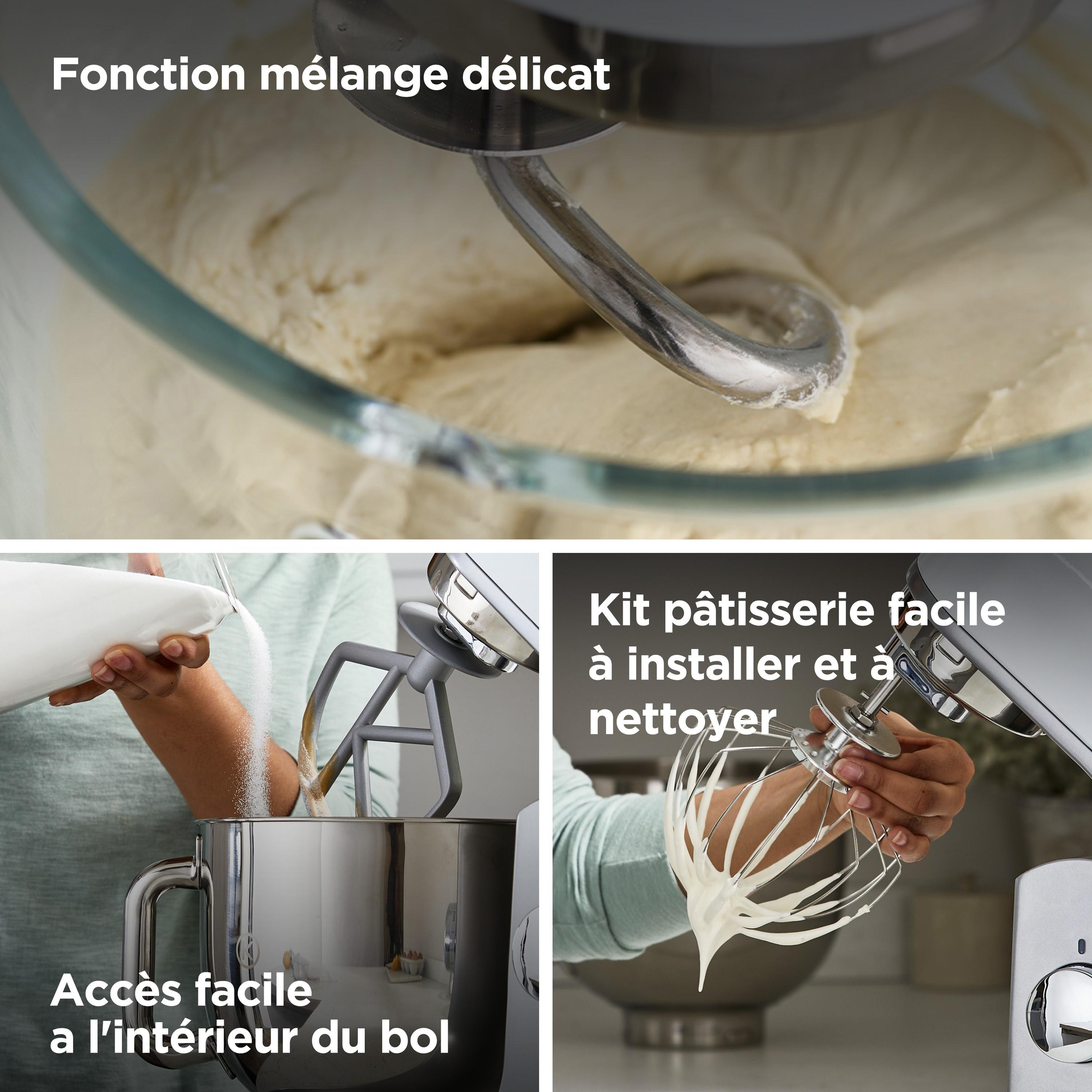Voir la diapositive 5 : KENWOOD Robot pâtissier multifonction KMX750BK - Noir et gris