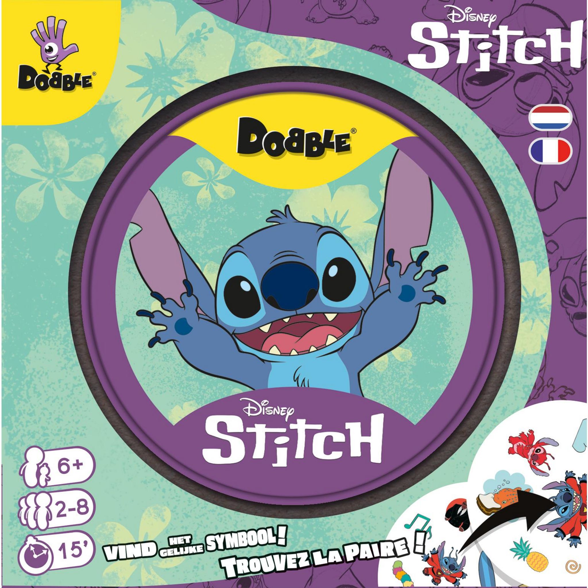 ASMODEE Jeu Dobble Lilo et Stitch
