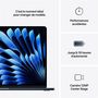 Voir la diapositive 10 : APPLE Ordinateur portable MacBook Air 15'' 256Go SSD 16Go RAM Puce M4 - Noir Midnight