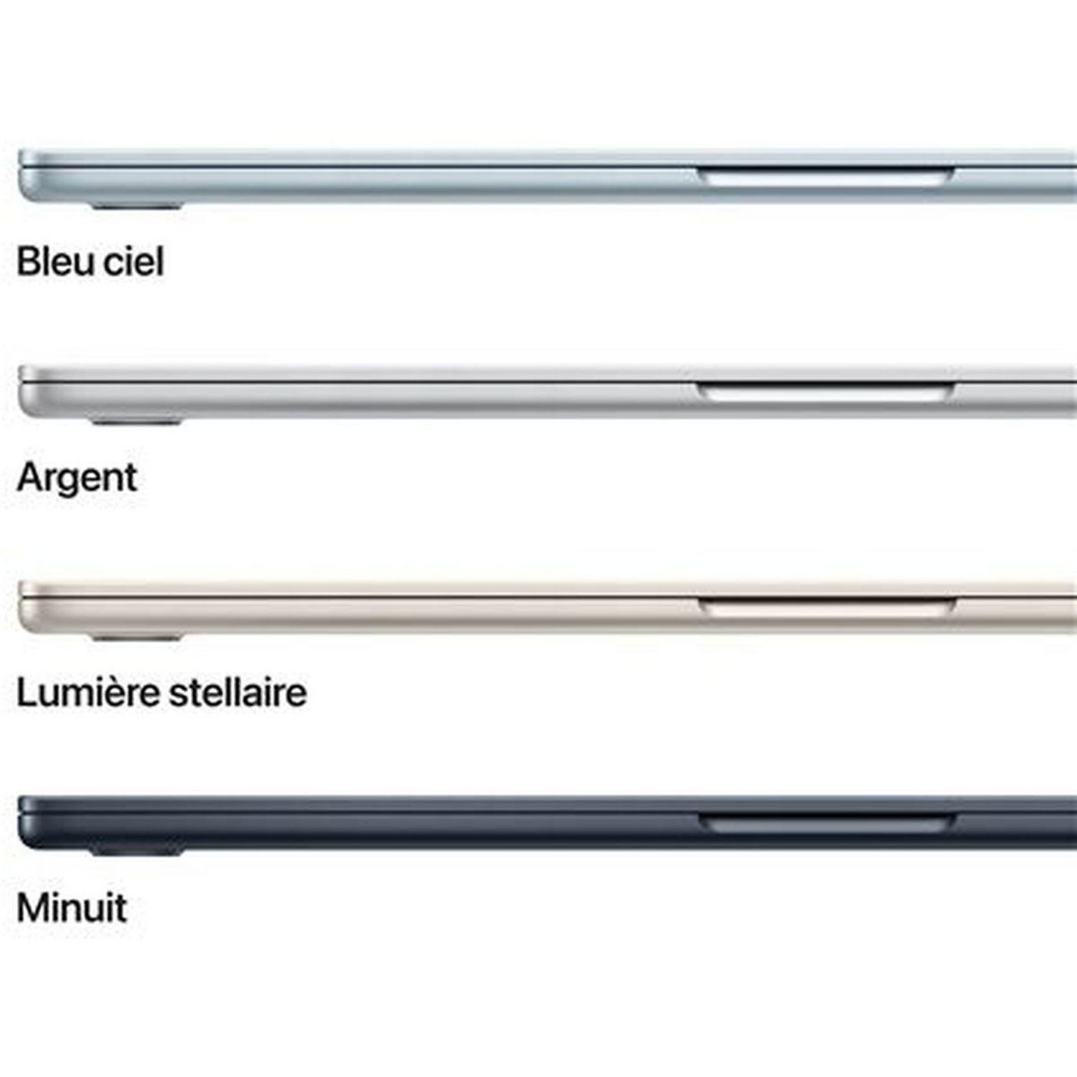 APPLE Ordinateur portable MacBook Air 15'' 512Go SSD 24Go RAM Puce M4 - Argent