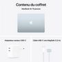 Voir la diapositive 11 : APPLE Ordinateur portable MacBook Air 15'' 512Go SSD 16Go RAM Puce M4 - Bleu ciel