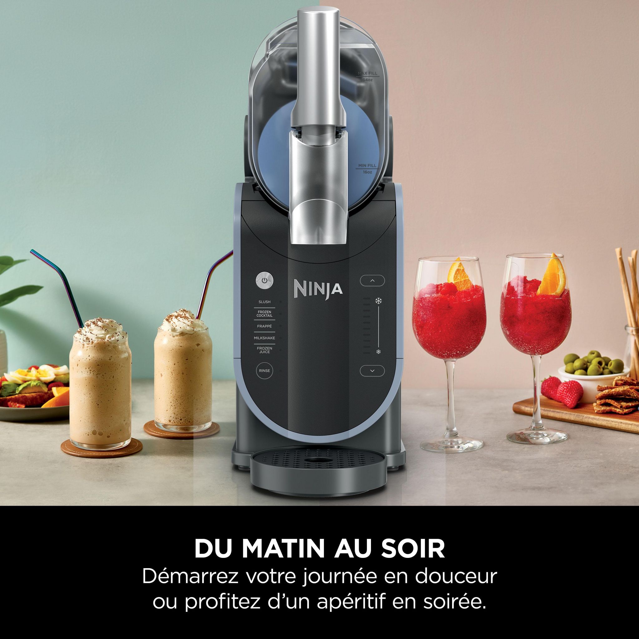Voir la diapositive 8 : NINJA Machine à boissons glacées Slushi FS301EU - Gris