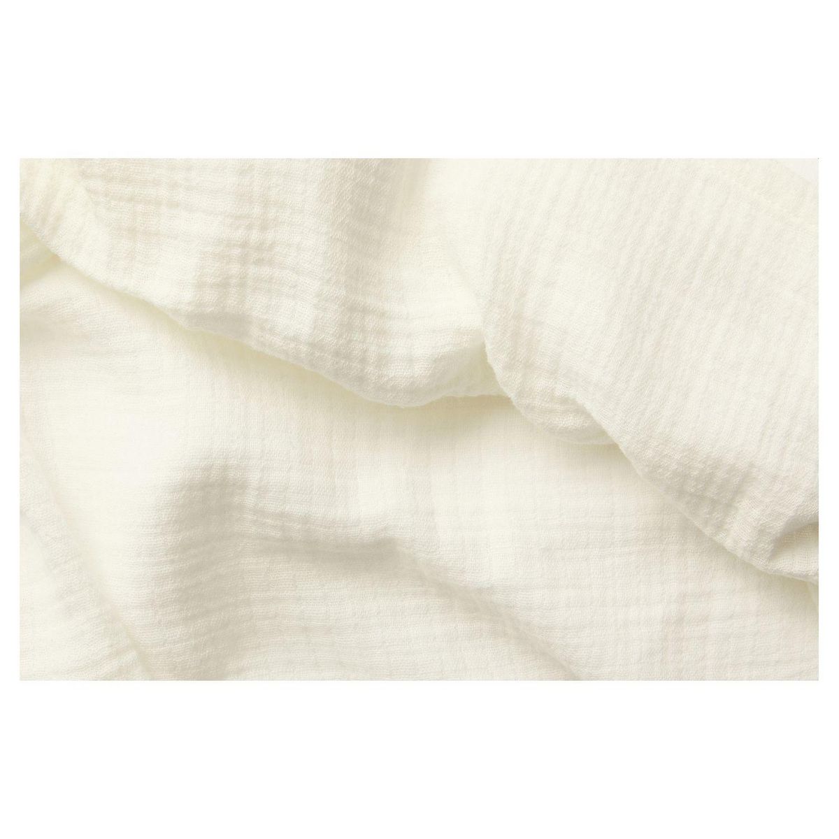 ACTUEL Parure housse de couette unie en gaze de coton DOREEN